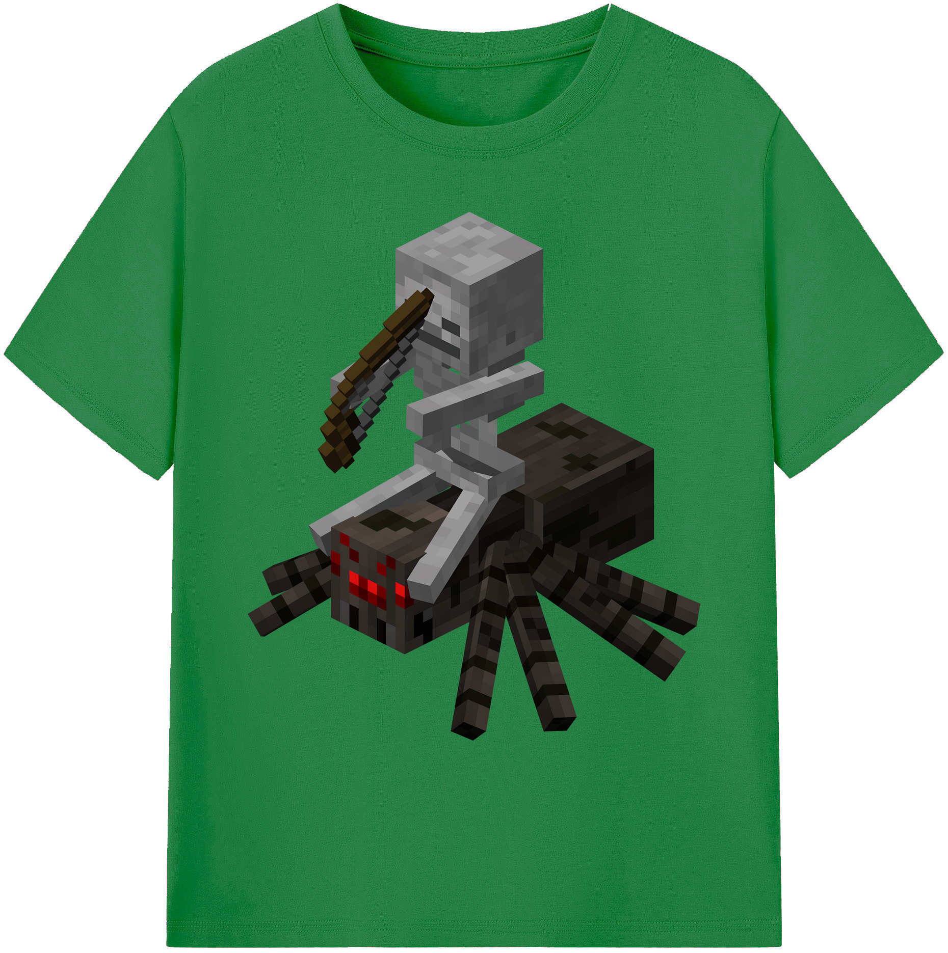 （画像用） マインクラフト ブロックの世界 Minecraft MC Block world 綿100％ メンズ半袖Tシャツ｜肌触りやわらか＆通気性