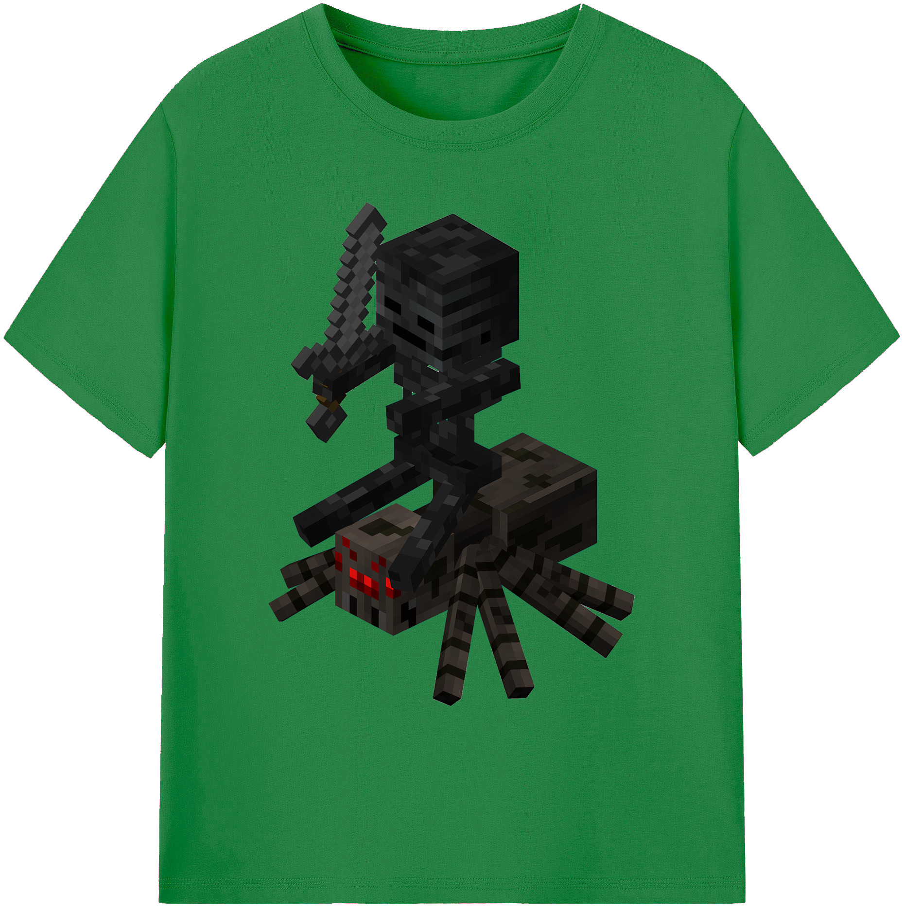 （画像用） マインクラフト ブロックの世界 Minecraft MC Block world 綿100％ メンズ半袖Tシャツ｜肌触りやわらか＆通気性