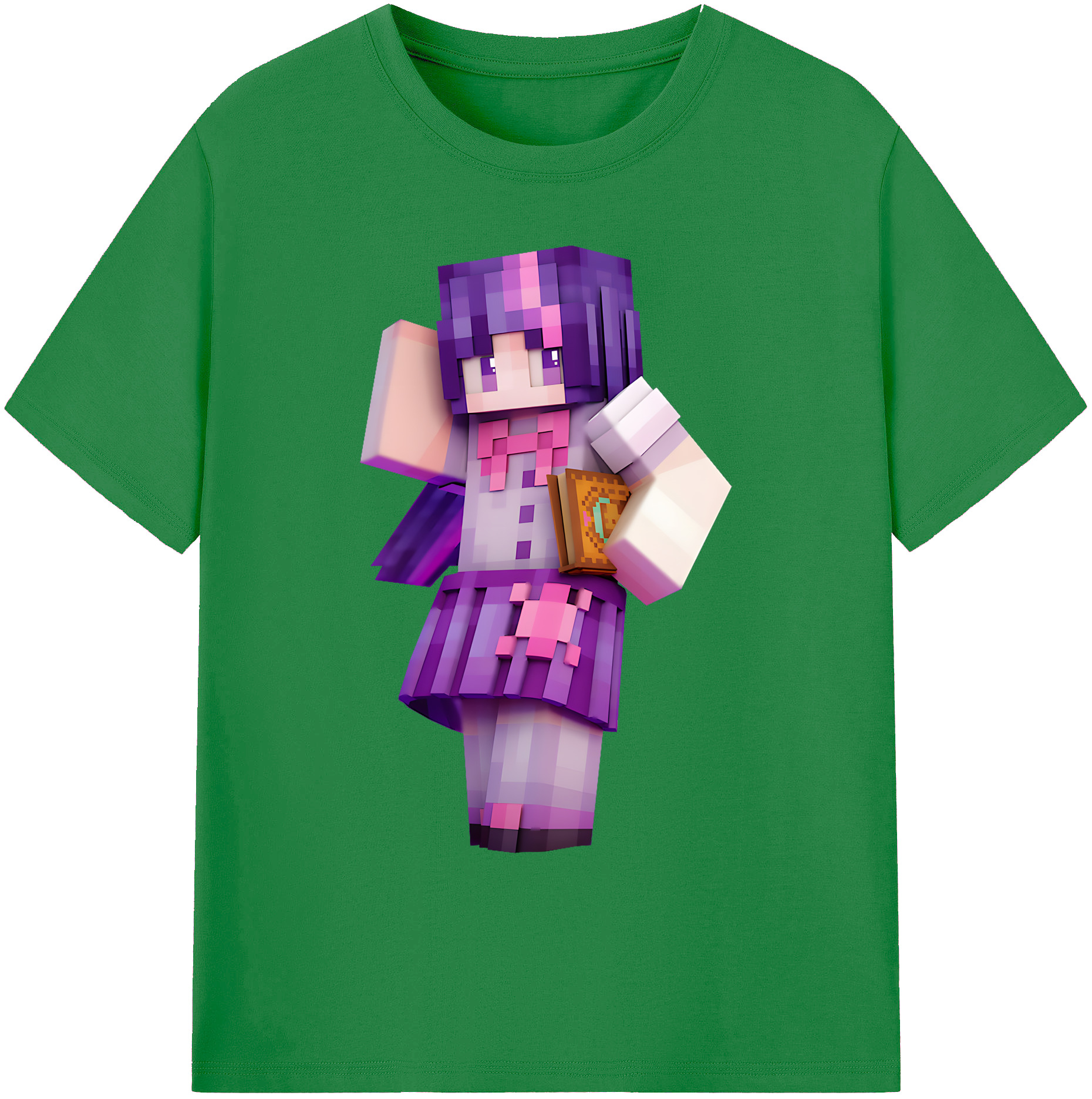 （画像用） マインクラフト ブロックの世界 Minecraft MC Block world 綿100％ メンズ半袖Tシャツ｜肌触りやわらか＆通気性