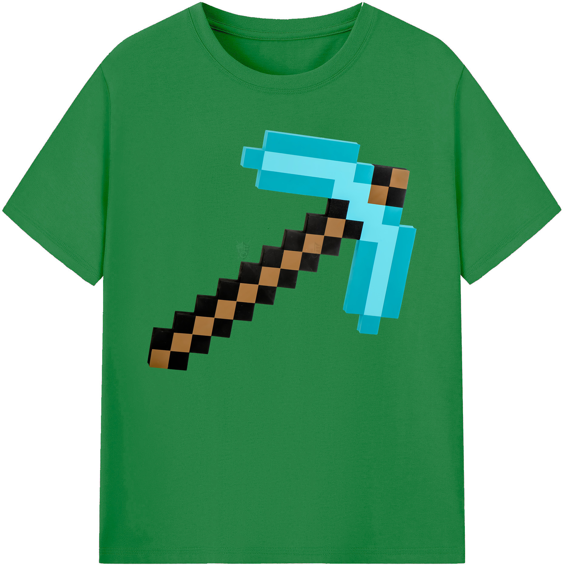 （画像用） マインクラフト ブロックの世界 Minecraft MC Block world 綿100％ メンズ半袖Tシャツ｜肌触りやわらか＆通気性