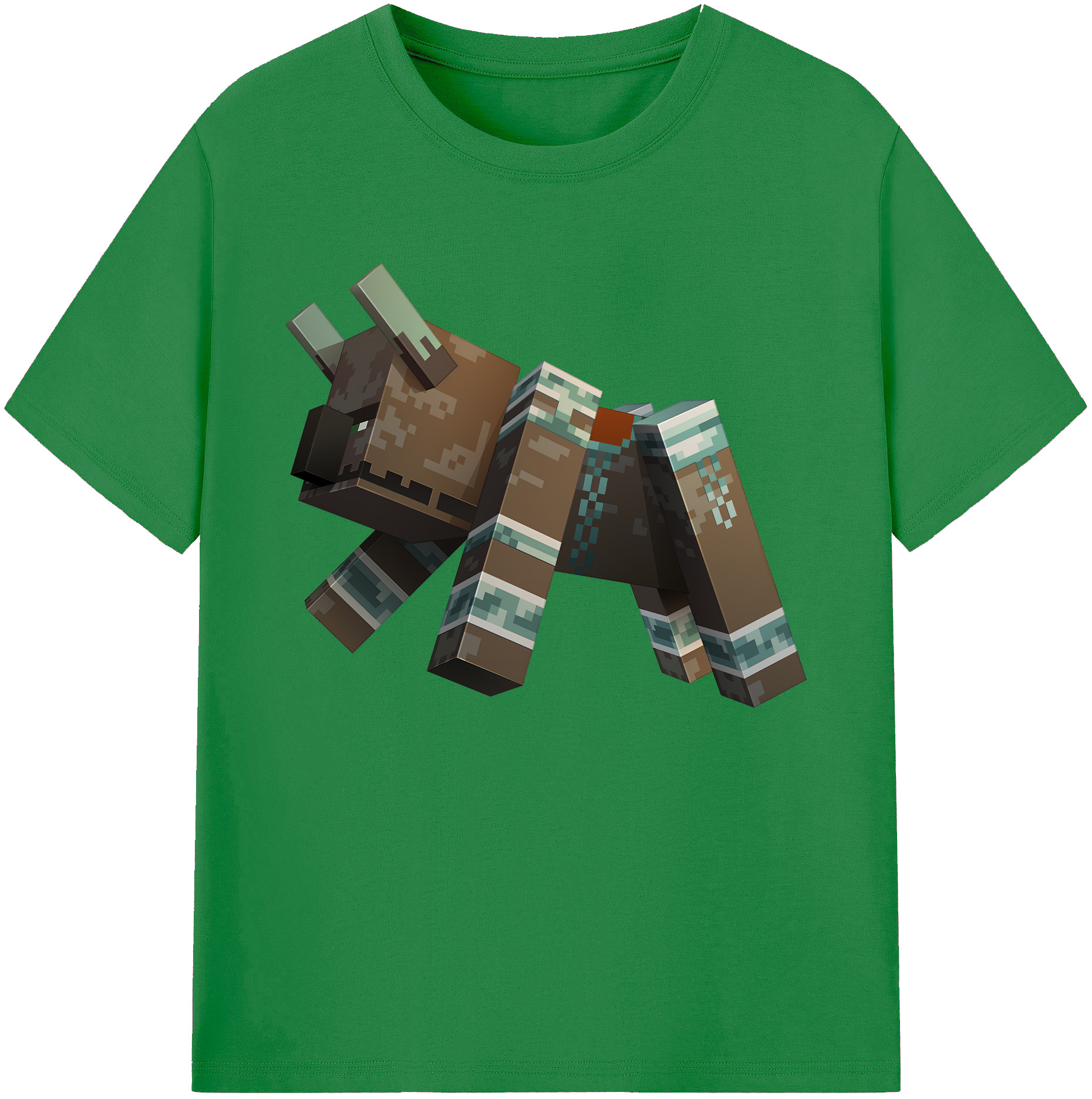 （画像用） マインクラフト ブロックの世界 Minecraft MC Block world 綿100％ メンズ半袖Tシャツ｜肌触りやわらか＆通気性