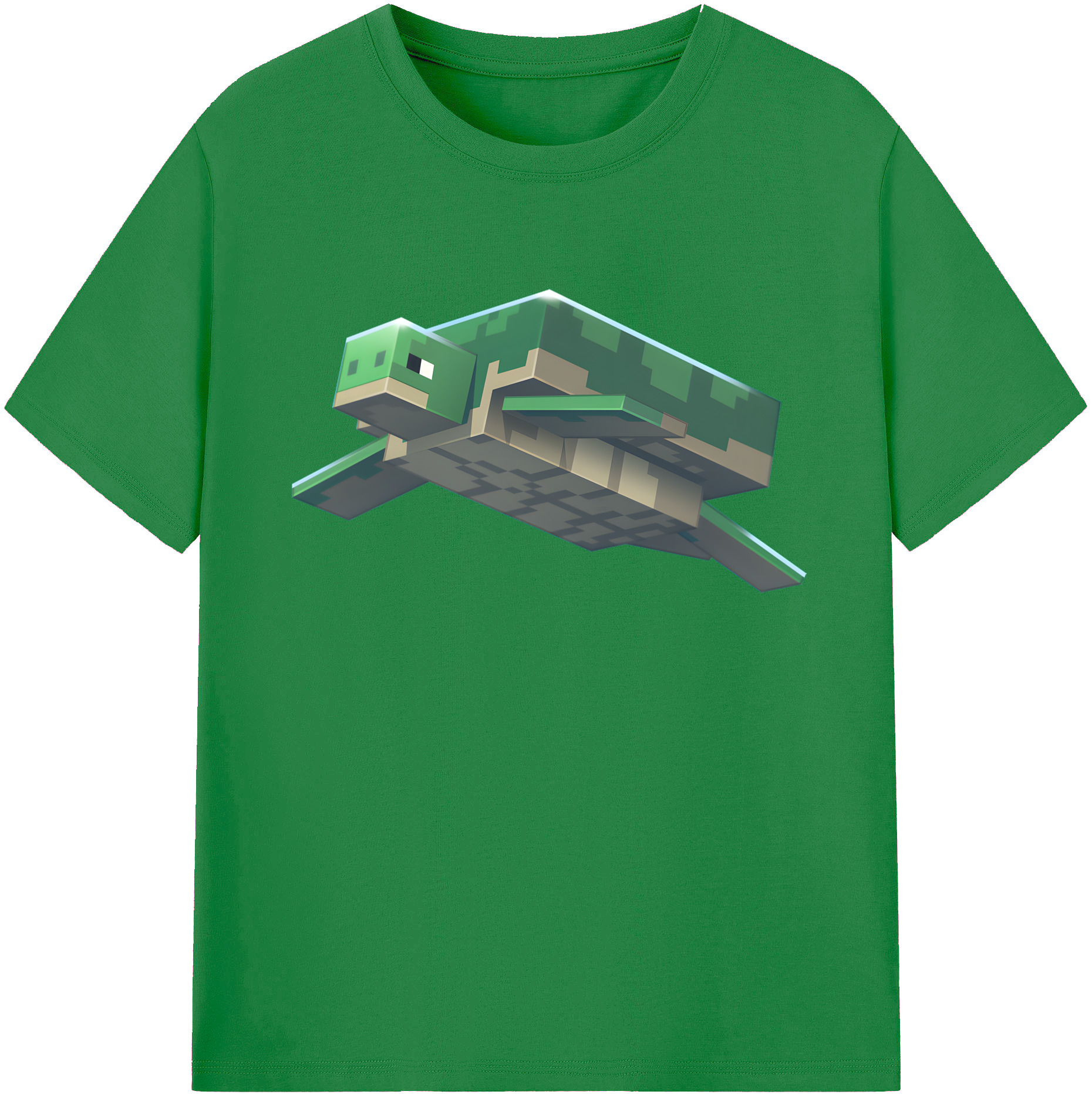 （画像用） マインクラフト ブロックの世界 Minecraft MC Block world 綿100％ メンズ半袖Tシャツ｜肌触りやわらか＆通気性