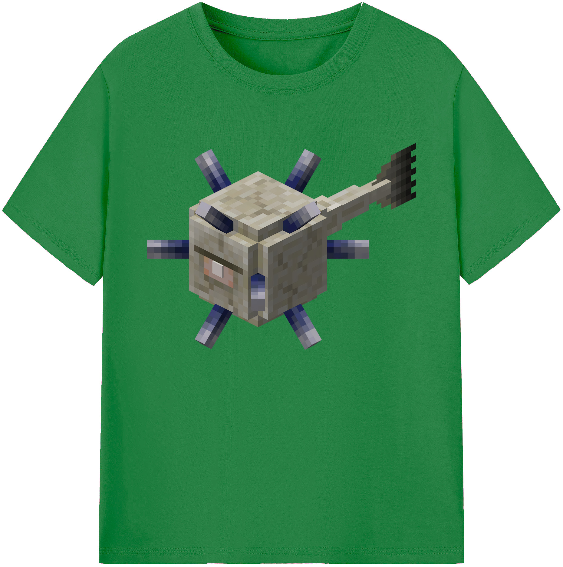 （画像用） マインクラフト ブロックの世界 Minecraft MC Block world 綿100％ メンズ半袖Tシャツ｜肌触りやわらか＆通気性