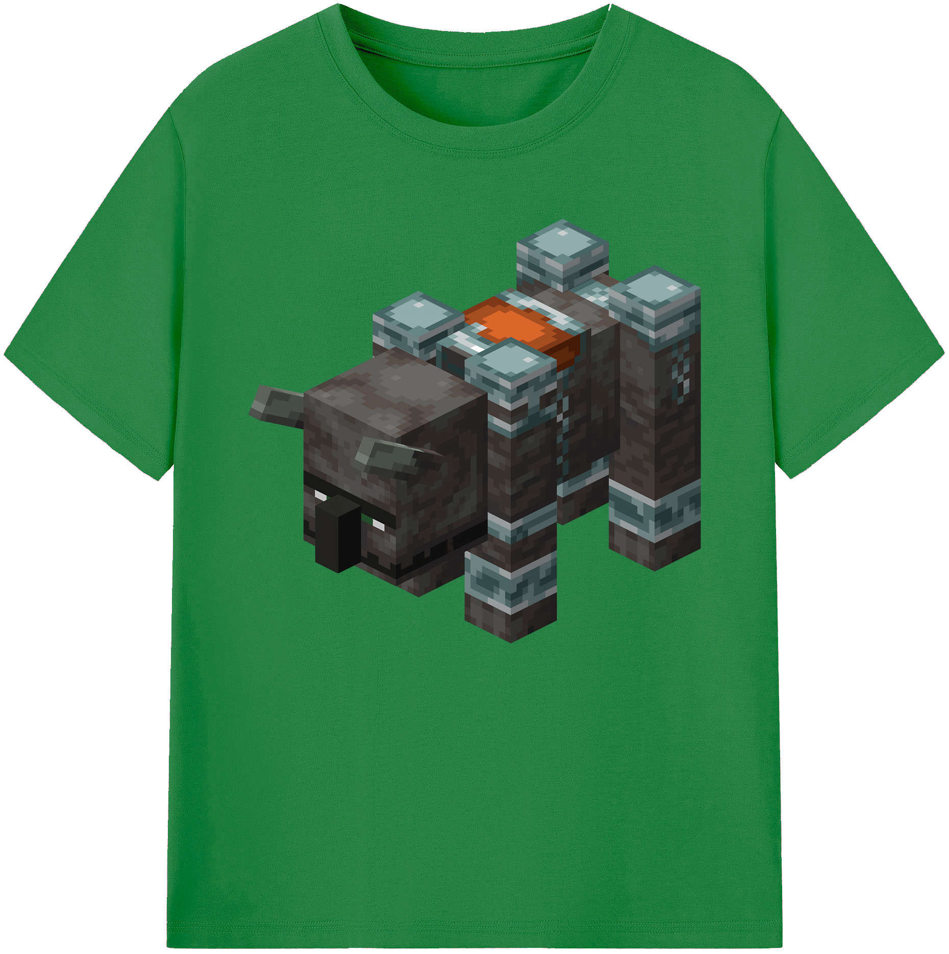 （画像用） マインクラフト ブロックの世界 Minecraft MC Block world 綿100％ メンズ半袖Tシャツ｜肌触りやわらか＆通気性