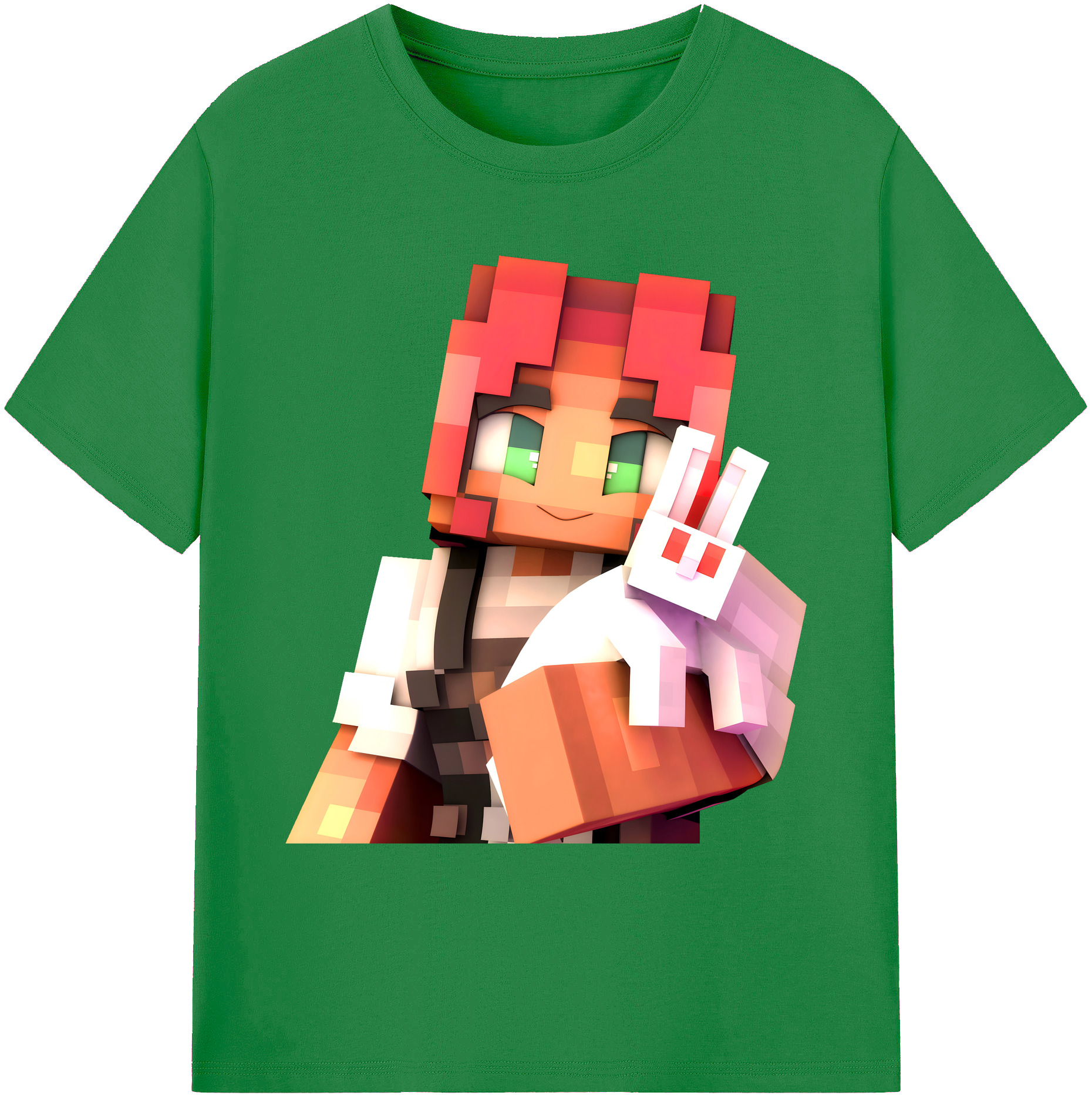 （画像用） マインクラフト ブロックの世界 Minecraft MC Block world 綿100％ メンズ半袖Tシャツ｜肌触りやわらか＆通気性