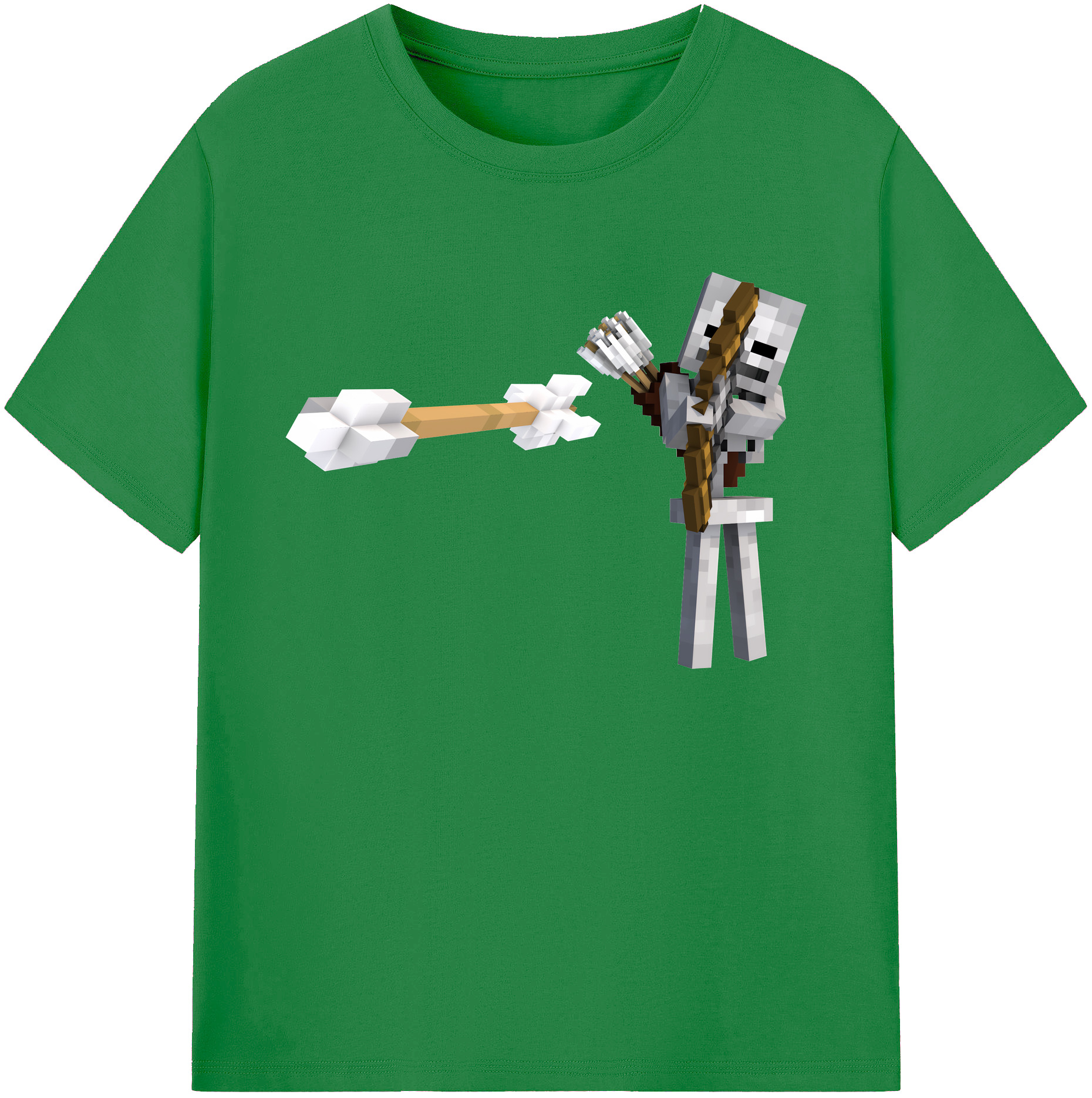 （画像用） マインクラフト ブロックの世界 Minecraft MC Block world 綿100％ メンズ半袖Tシャツ｜肌触りやわらか＆通気性