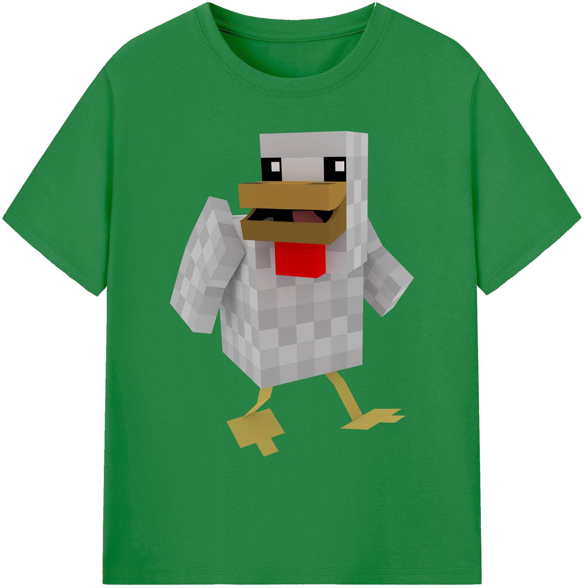 （画像用） マインクラフト ブロックの世界 Minecraft MC Block world 綿100％ メンズ半袖Tシャツ｜肌触りやわらか＆通気性