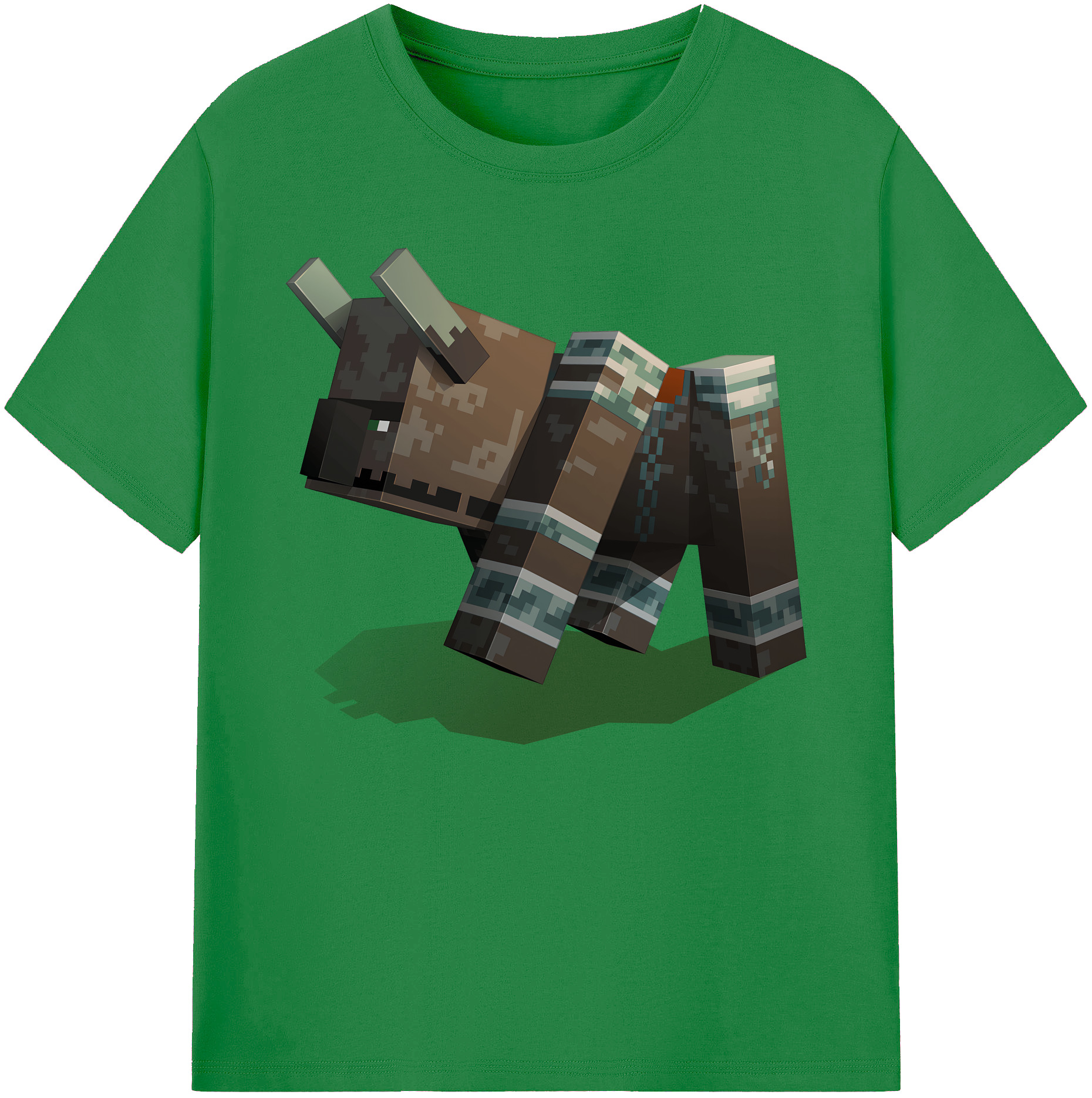 （画像用） マインクラフト ブロックの世界 Minecraft MC Block world 綿100％ メンズ半袖Tシャツ｜肌触りやわらか＆通気性