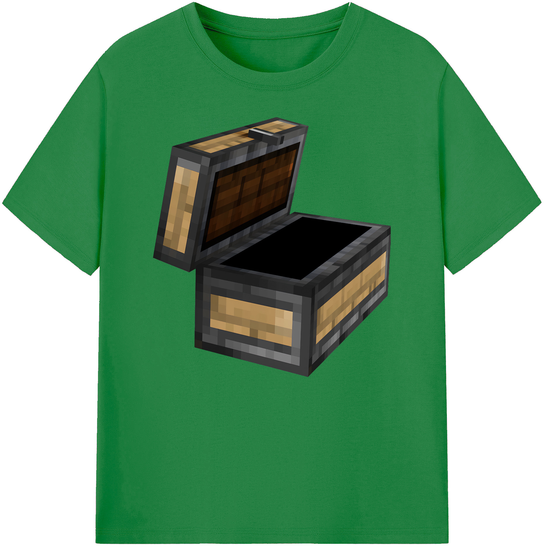 （画像用） マインクラフト ブロックの世界 Minecraft MC Block world 綿100％ メンズ半袖Tシャツ｜肌触りやわらか＆通気性