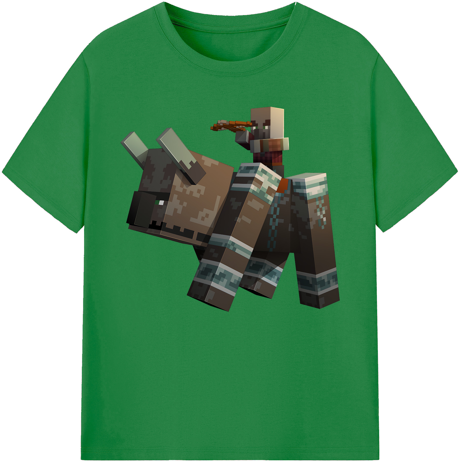 （画像用） マインクラフト ブロックの世界 Minecraft MC Block world 綿100％ メンズ半袖Tシャツ｜肌触りやわらか＆通気性