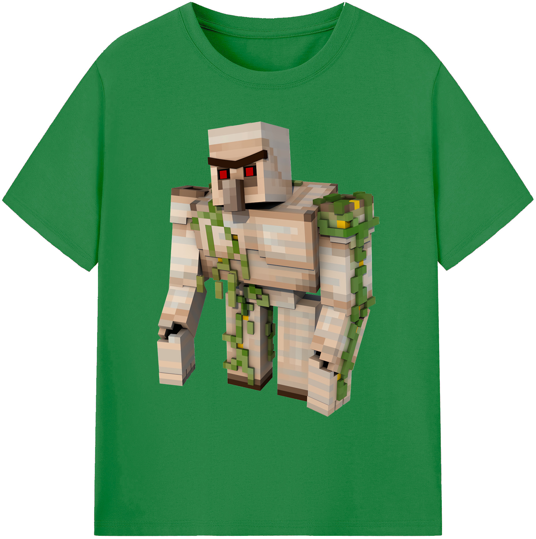 （画像用） マインクラフト ブロックの世界 Minecraft MC Block world 綿100％ メンズ半袖Tシャツ｜肌触りやわらか＆通気性
