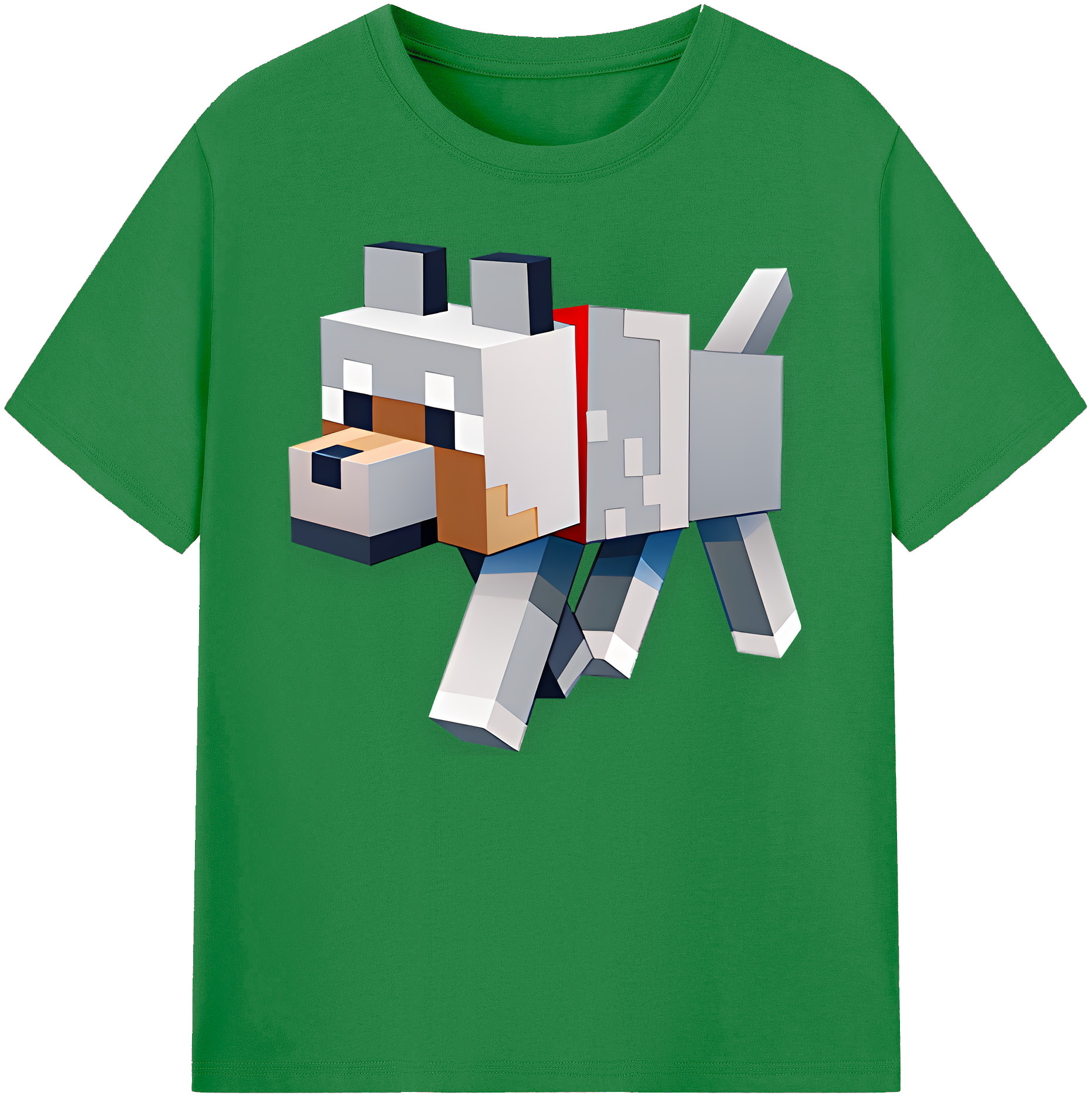 （画像用） マインクラフト ブロックの世界 Minecraft MC Block world 綿100％ メンズ半袖Tシャツ｜肌触りやわらか＆通気性