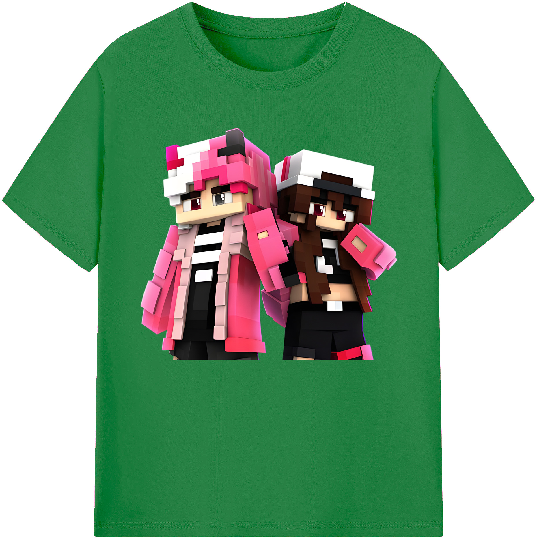 （画像用） マインクラフト ブロックの世界 Minecraft MC Block world 綿100％ メンズ半袖Tシャツ｜肌触りやわらか＆通気性