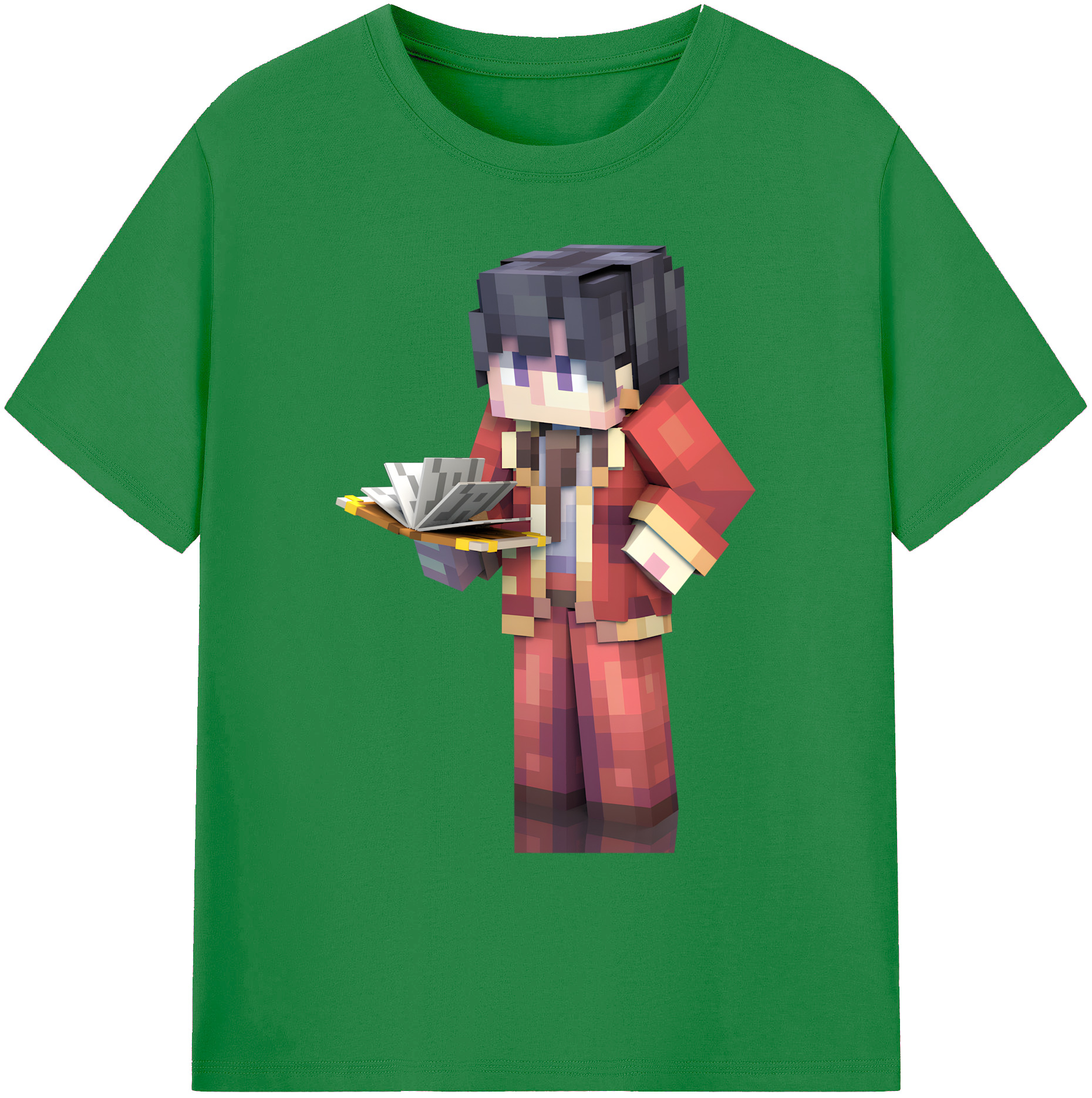 （画像用） マインクラフト ブロックの世界 Minecraft MC Block world 綿100％ メンズ半袖Tシャツ｜肌触りやわらか＆通気性
