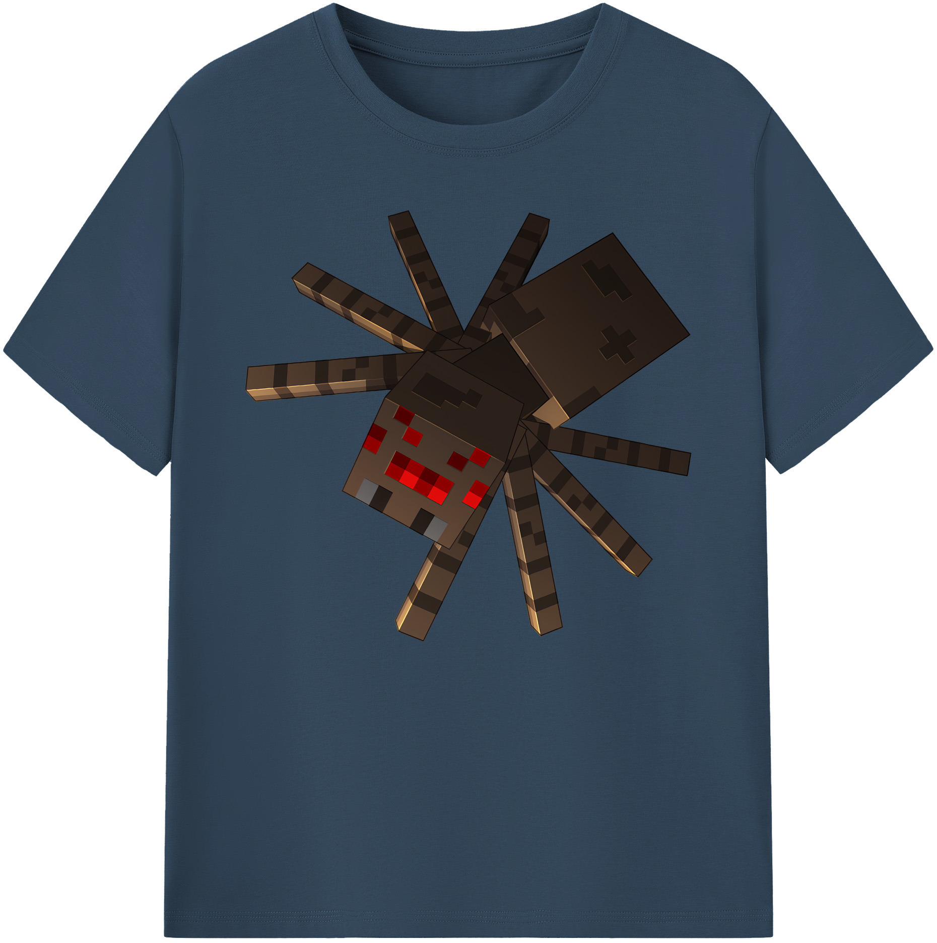 （画像用） マインクラフト ブロックの世界 Minecraft MC Block world 綿100％ メンズ半袖Tシャツ｜肌触りやわらか＆通気性