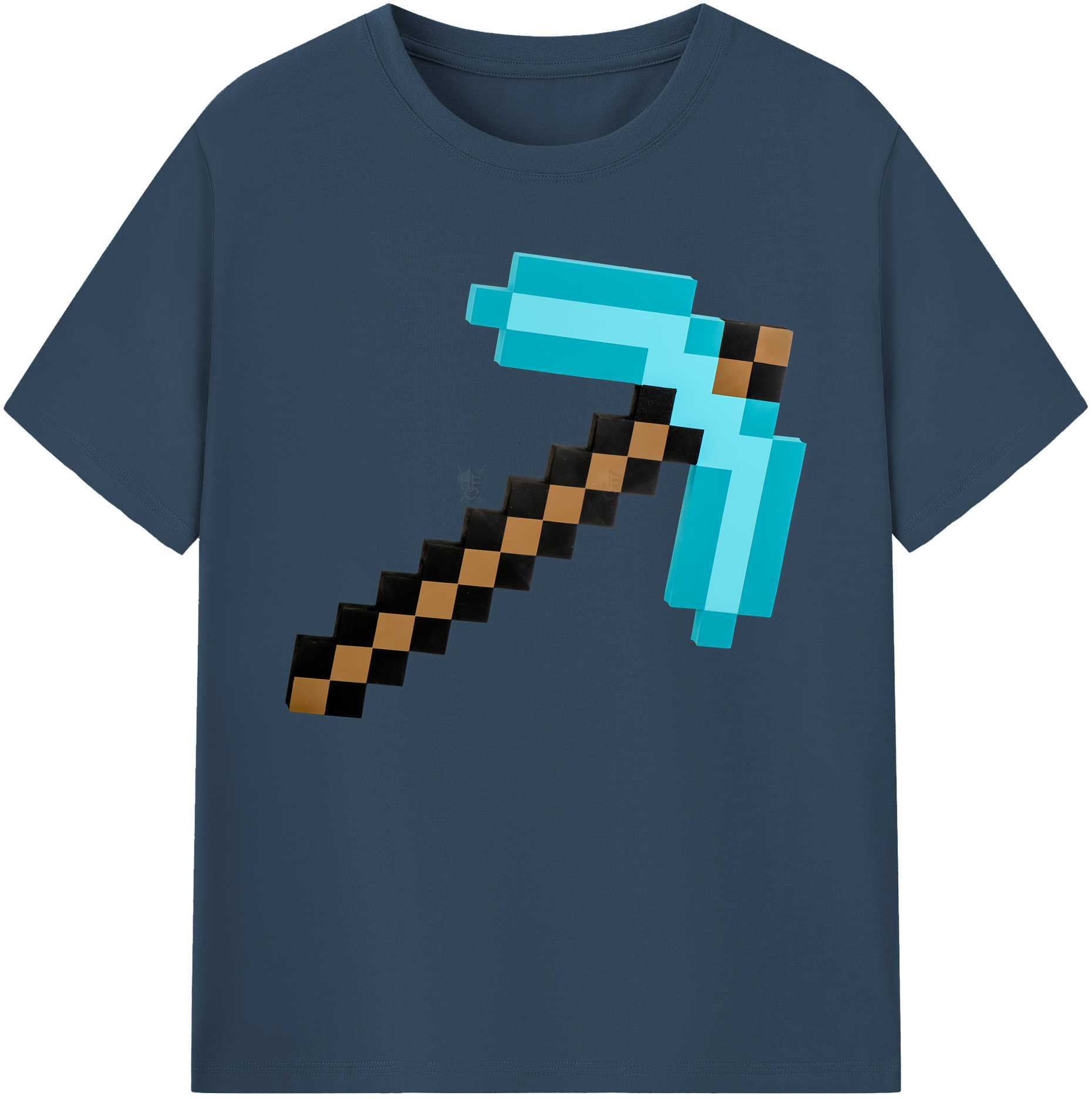 （画像用） マインクラフト ブロックの世界 Minecraft MC Block world 綿100％ メンズ半袖Tシャツ｜肌触りやわらか＆通気性