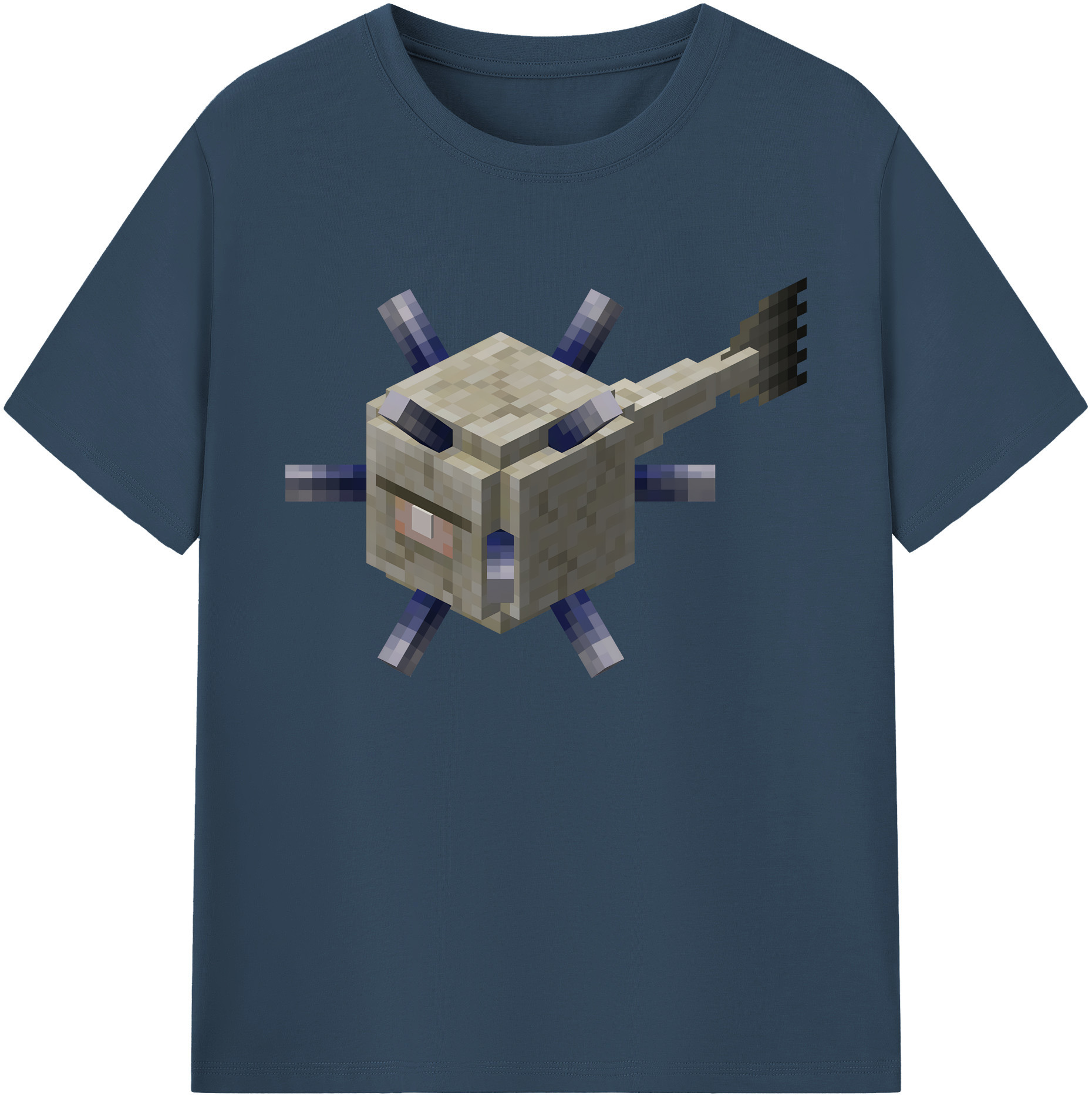 （画像用） マインクラフト ブロックの世界 Minecraft MC Block world 綿100％ メンズ半袖Tシャツ｜肌触りやわらか＆通気性