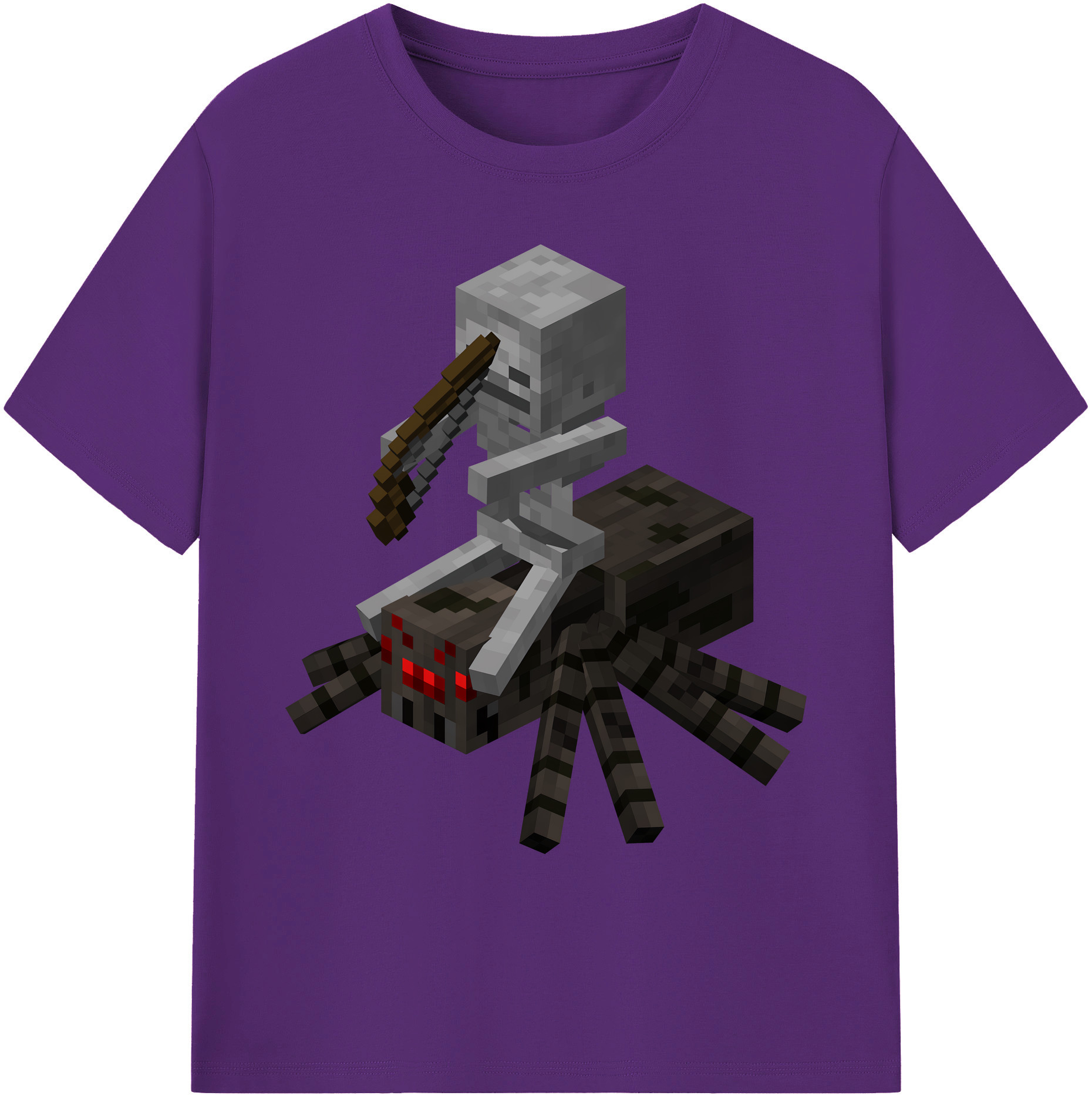 （画像用） マインクラフト ブロックの世界 Minecraft MC Block world 綿100％ メンズ半袖Tシャツ｜肌触りやわらか＆通気性