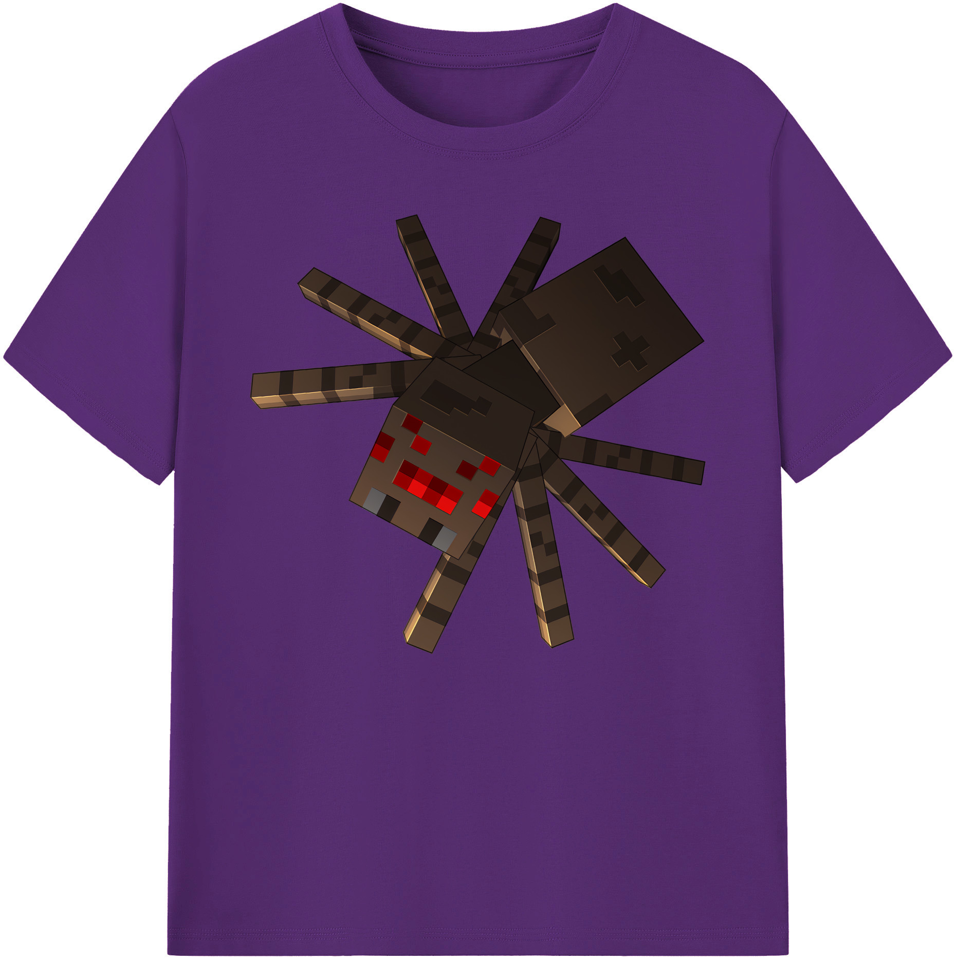 （画像用） マインクラフト ブロックの世界 Minecraft MC Block world 綿100％ メンズ半袖Tシャツ｜肌触りやわらか＆通気性
