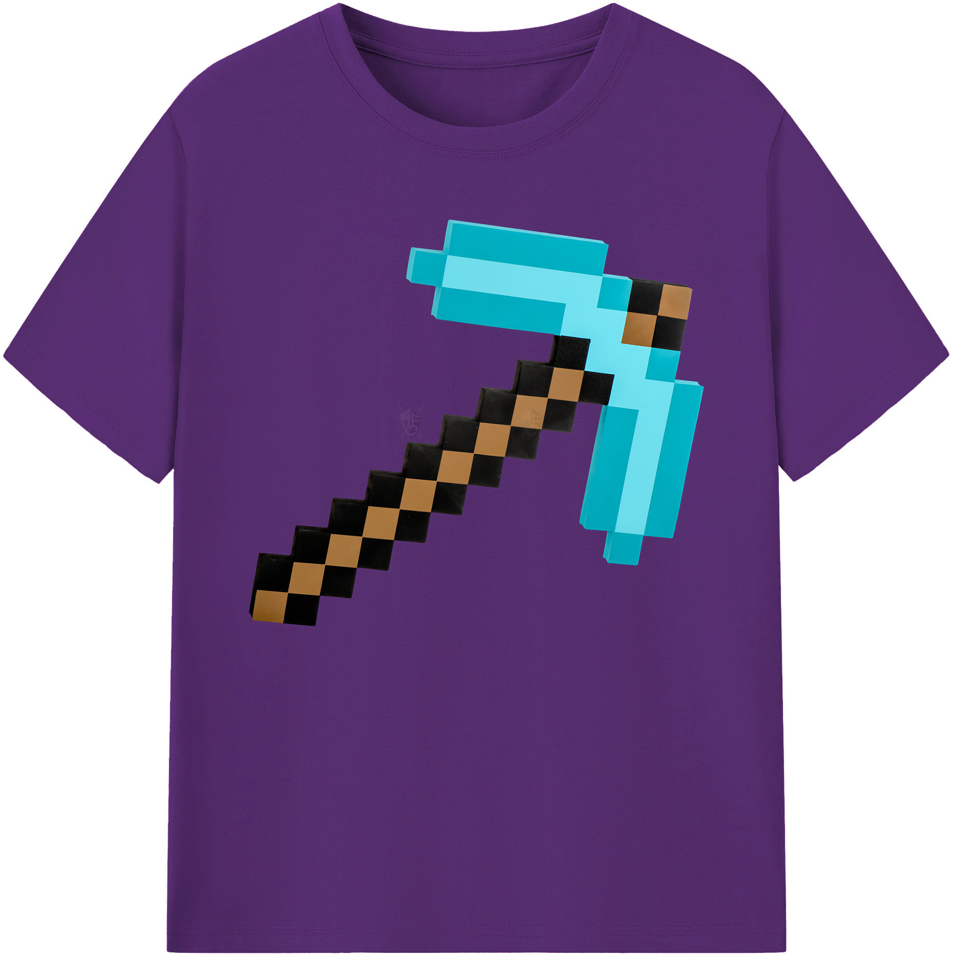 （画像用） マインクラフト ブロックの世界 Minecraft MC Block world 綿100％ メンズ半袖Tシャツ｜肌触りやわらか＆通気性