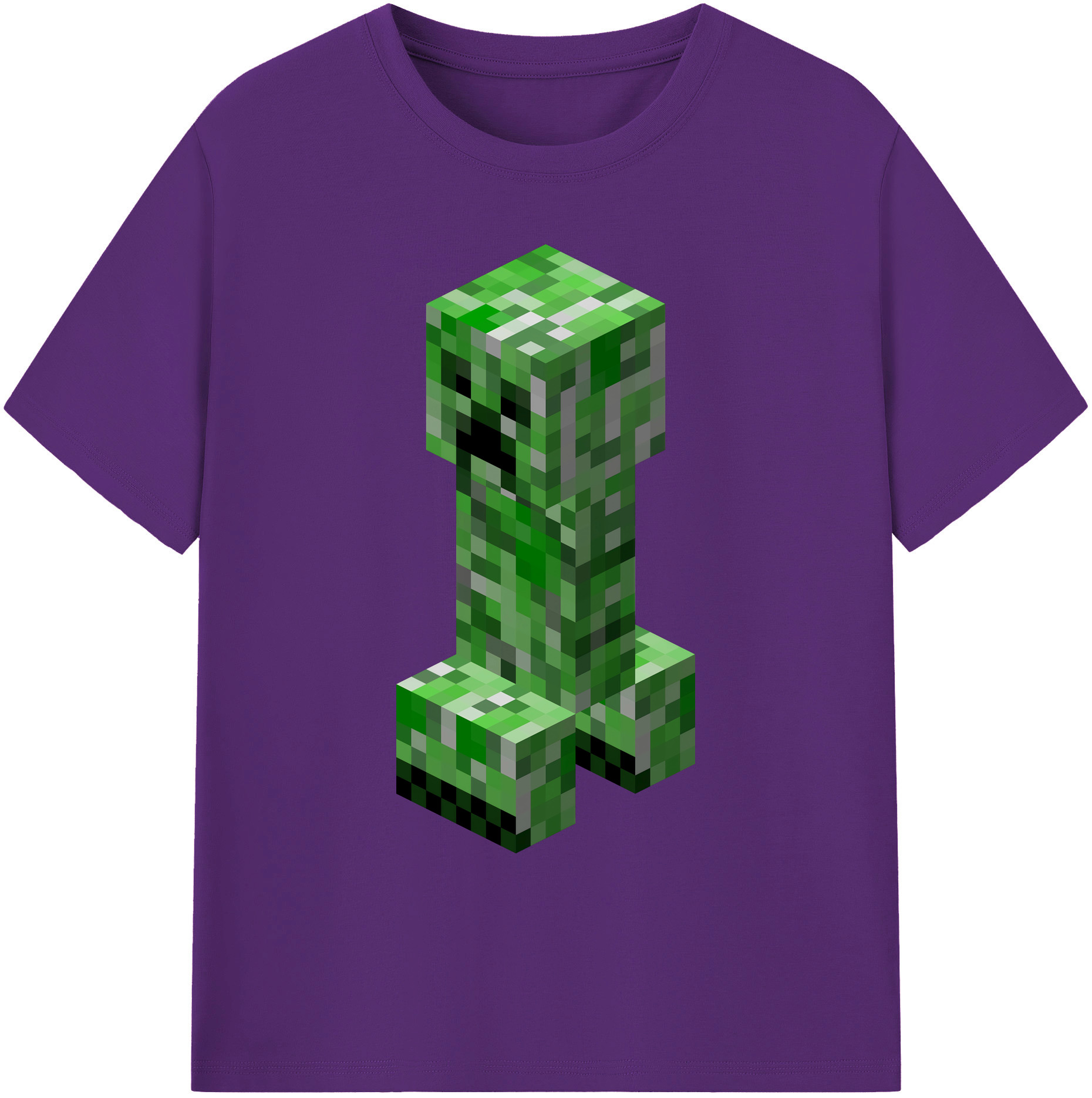 （画像用） マインクラフト ブロックの世界 Minecraft MC Block world 綿100％ メンズ半袖Tシャツ｜肌触りやわらか＆通気性