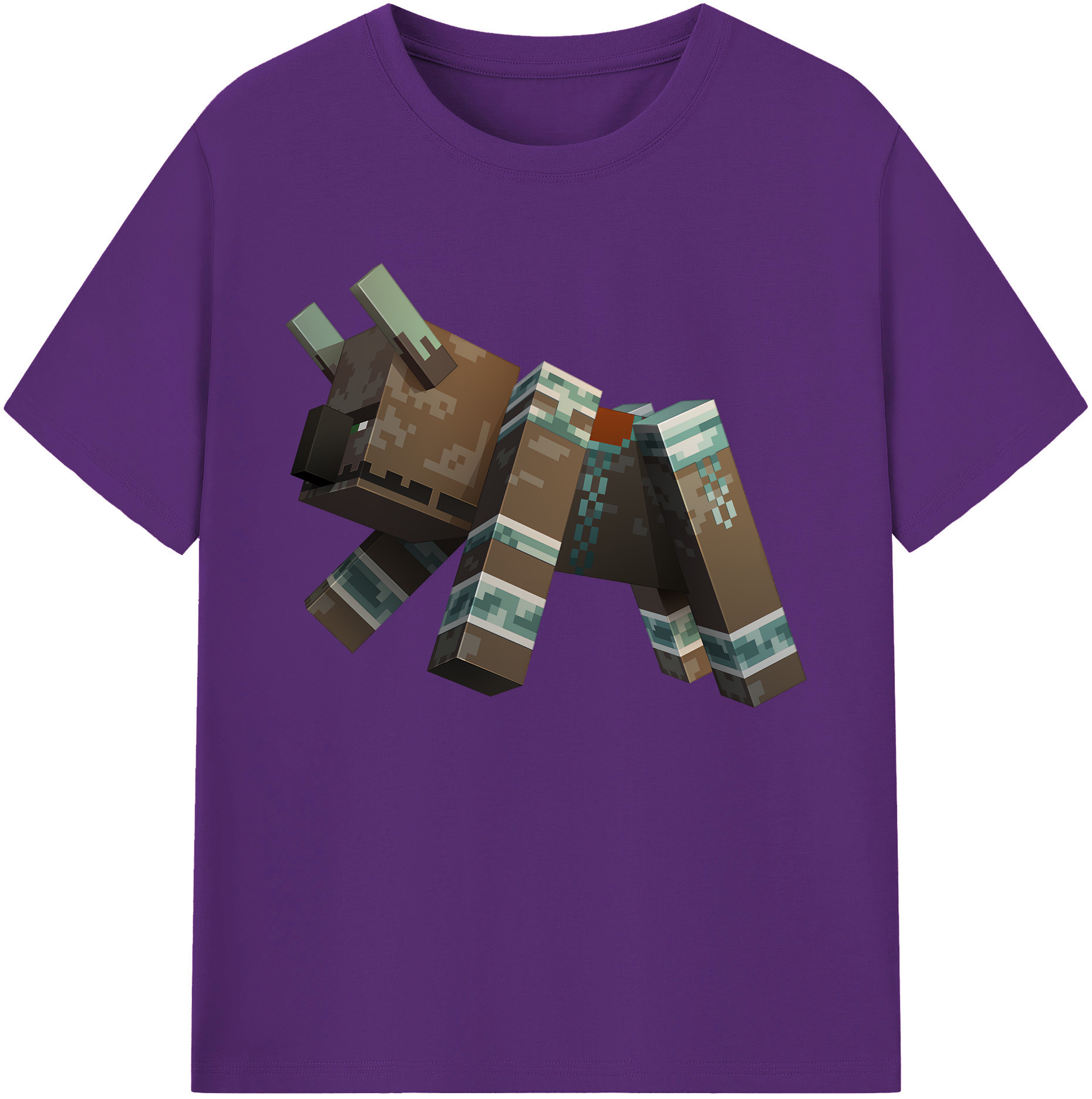 （画像用） マインクラフト ブロックの世界 Minecraft MC Block world 綿100％ メンズ半袖Tシャツ｜肌触りやわらか＆通気性