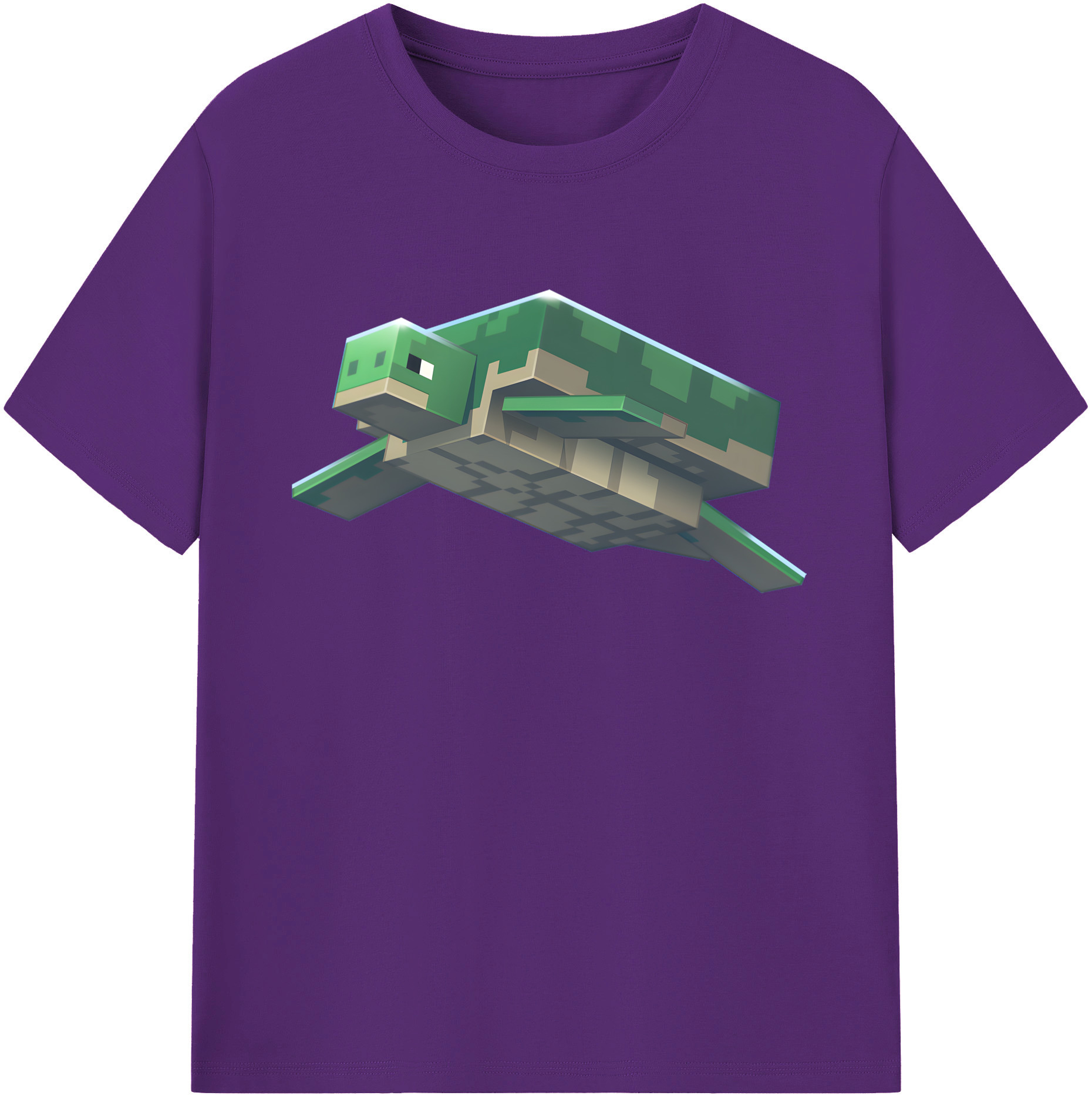 （画像用） マインクラフト ブロックの世界 Minecraft MC Block world 綿100％ メンズ半袖Tシャツ｜肌触りやわらか＆通気性