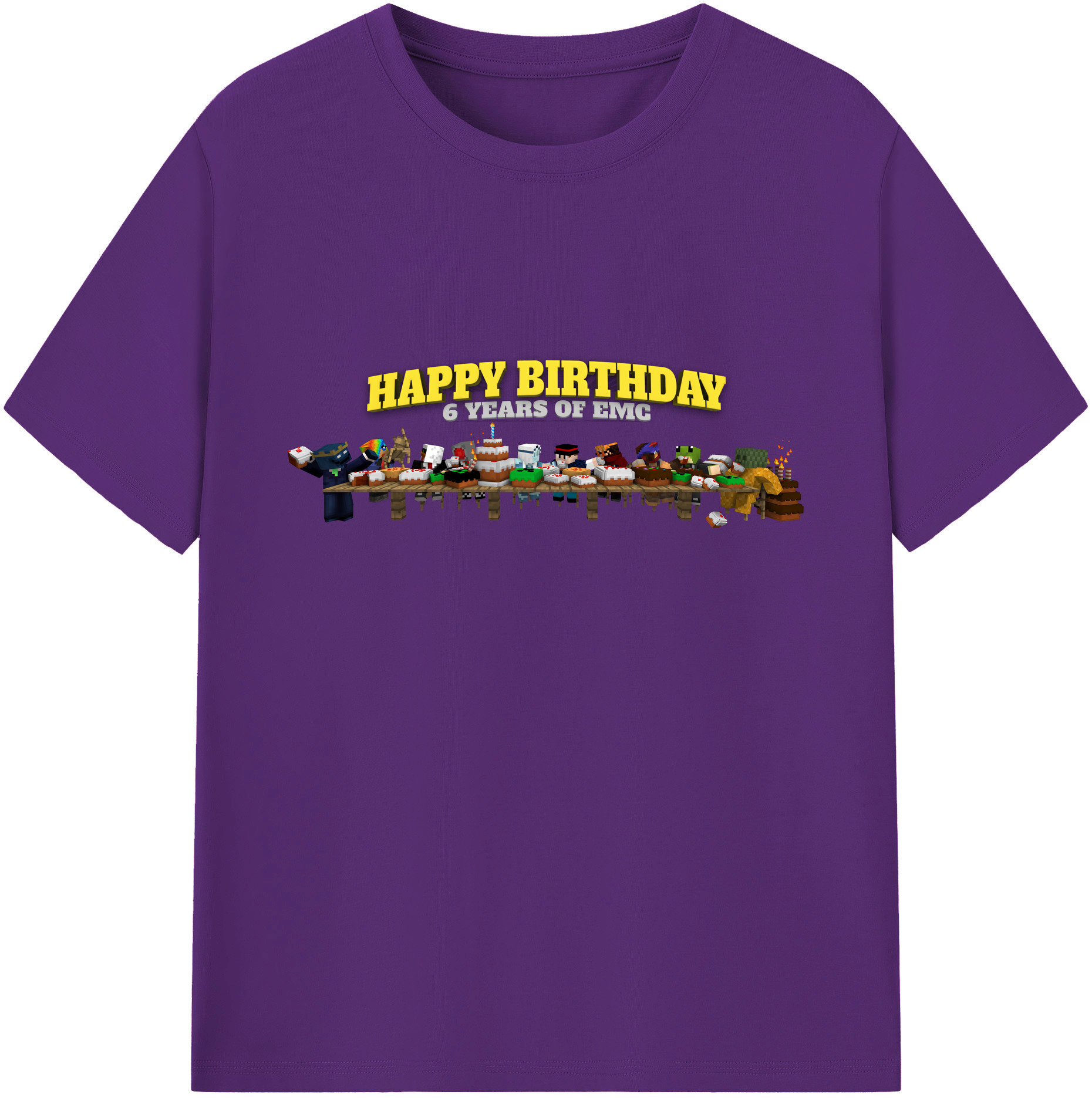 （画像用） マインクラフト ブロックの世界 Minecraft MC Block world 綿100％ メンズ半袖Tシャツ｜肌触りやわらか＆通気性