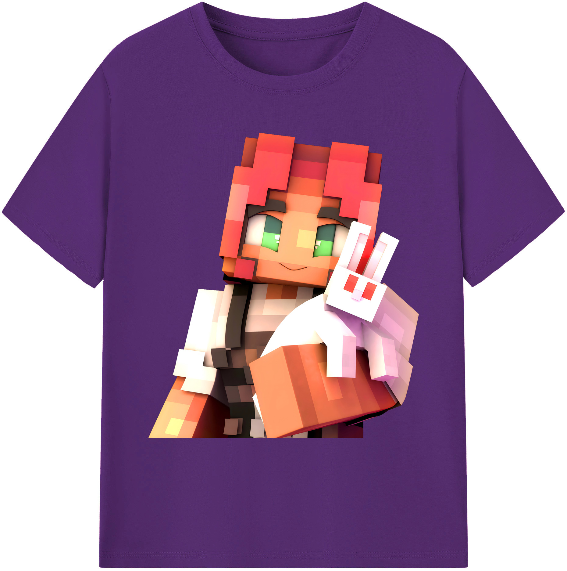 （画像用） マインクラフト ブロックの世界 Minecraft MC Block world 綿100％ メンズ半袖Tシャツ｜肌触りやわらか＆通気性