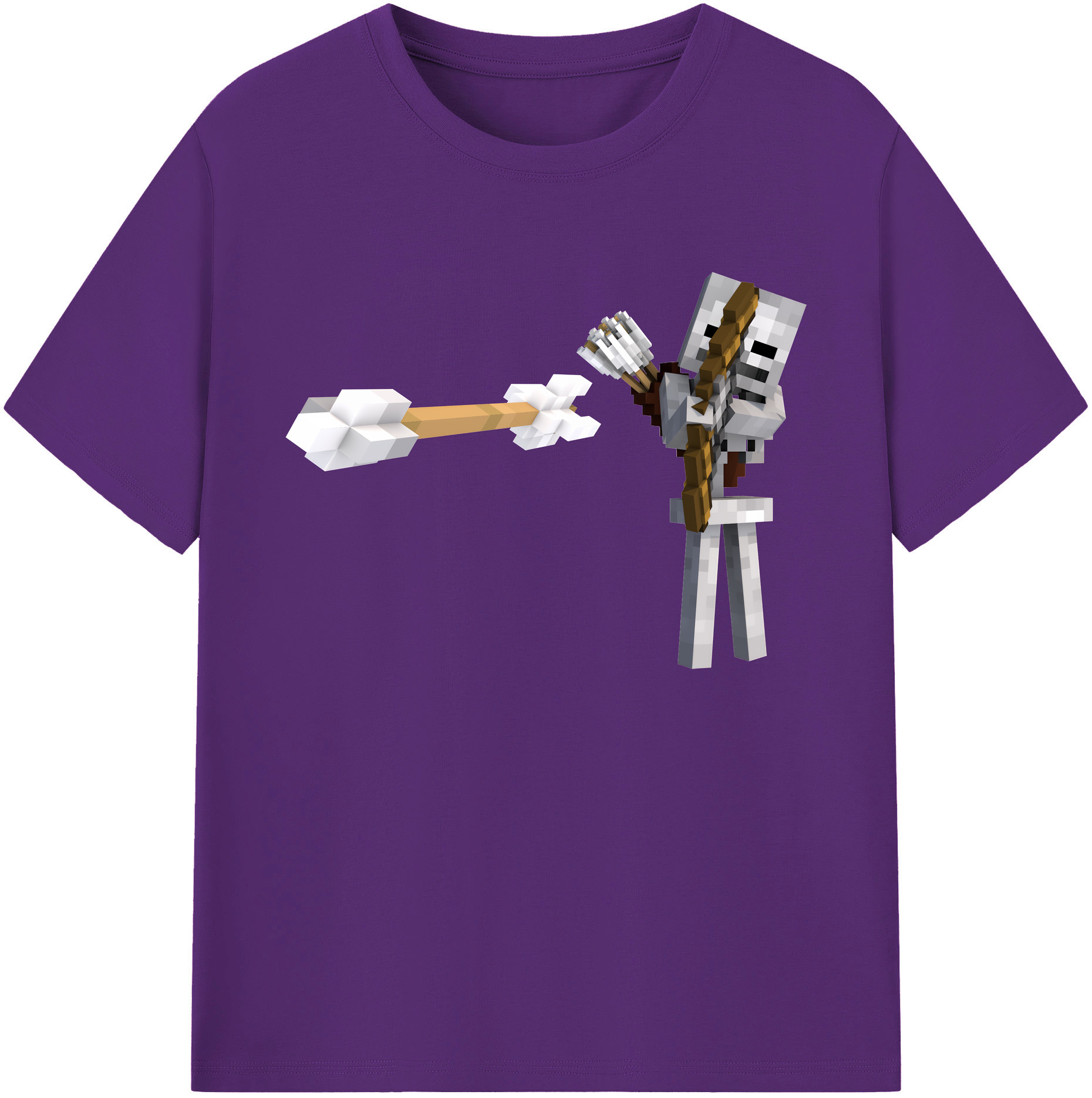（画像用） マインクラフト ブロックの世界 Minecraft MC Block world 綿100％ メンズ半袖Tシャツ｜肌触りやわらか＆通気性