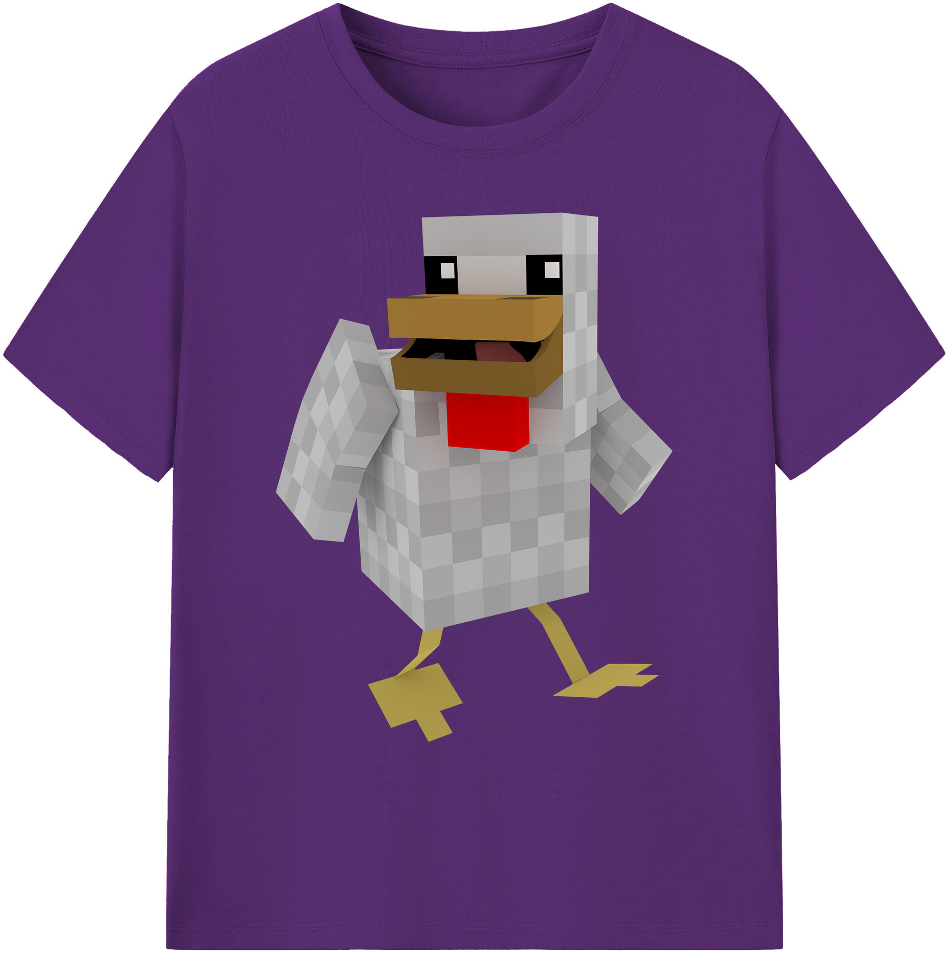 （画像用） マインクラフト ブロックの世界 Minecraft MC Block world 綿100％ メンズ半袖Tシャツ｜肌触りやわらか＆通気性