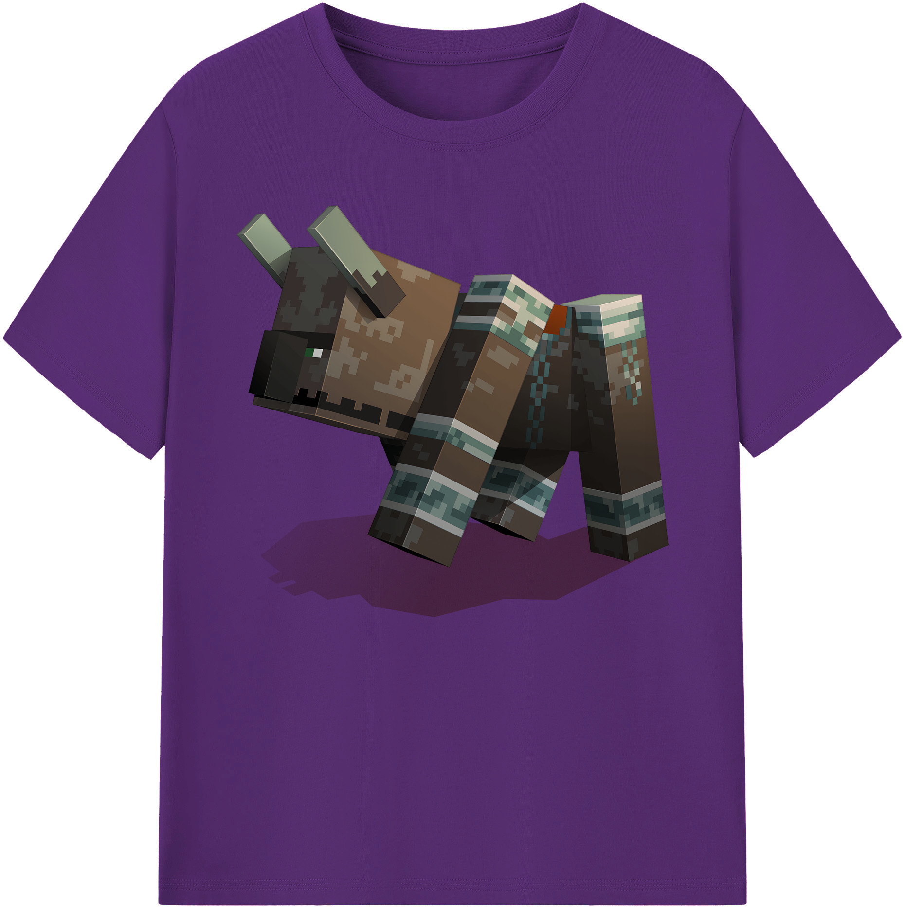 （画像用） マインクラフト ブロックの世界 Minecraft MC Block world 綿100％ メンズ半袖Tシャツ｜肌触りやわらか＆通気性