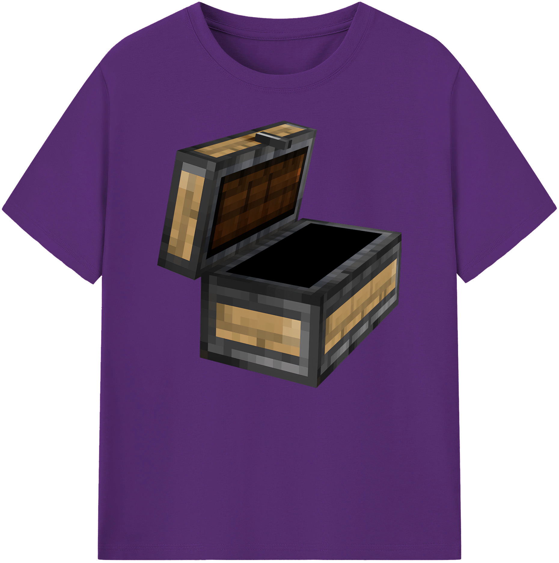 （画像用） マインクラフト ブロックの世界 Minecraft MC Block world 綿100％ メンズ半袖Tシャツ｜肌触りやわらか＆通気性