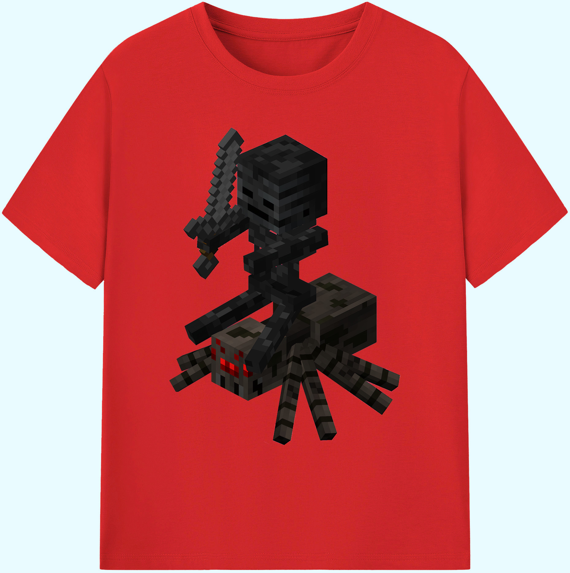 （画像用） マインクラフト ブロックの世界 Minecraft MC Block world 綿100％ メンズ半袖Tシャツ｜肌触りやわらか＆通気性