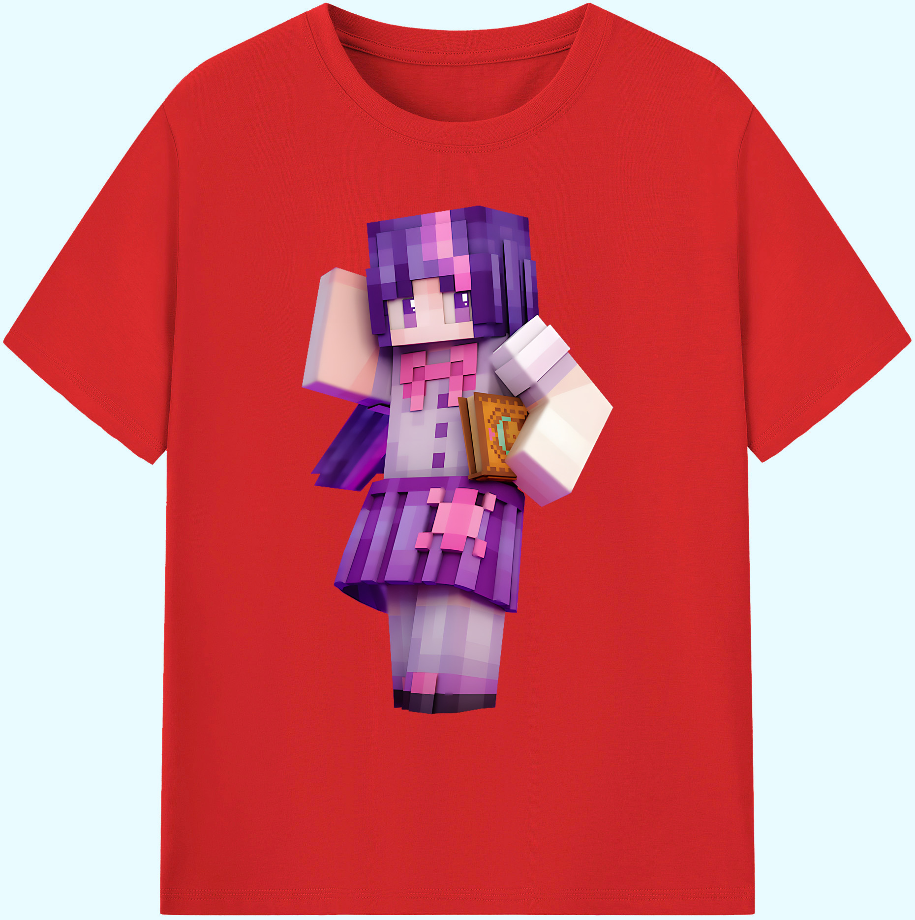 （画像用） マインクラフト ブロックの世界 Minecraft MC Block world 綿100％ メンズ半袖Tシャツ｜肌触りやわらか＆通気性