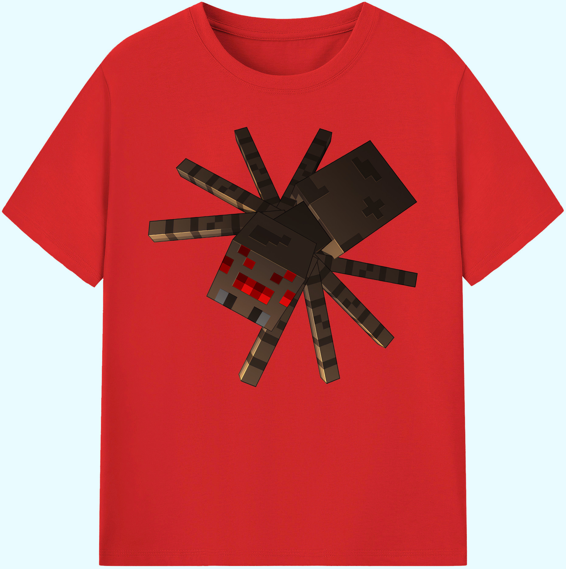 （画像用） マインクラフト ブロックの世界 Minecraft MC Block world 綿100％ メンズ半袖Tシャツ｜肌触りやわらか＆通気性