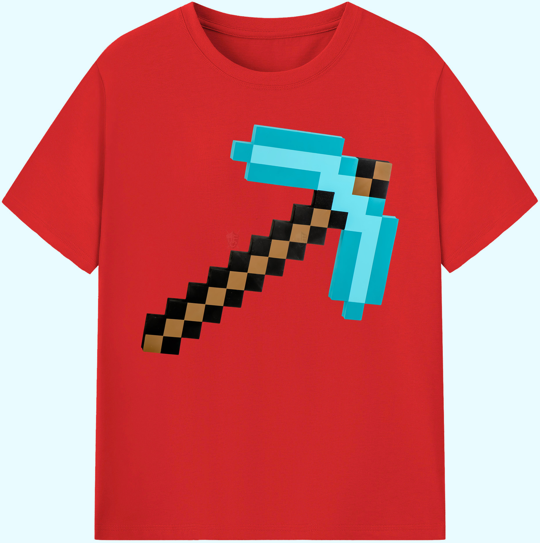 （画像用） マインクラフト ブロックの世界 Minecraft MC Block world 綿100％ メンズ半袖Tシャツ｜肌触りやわらか＆通気性