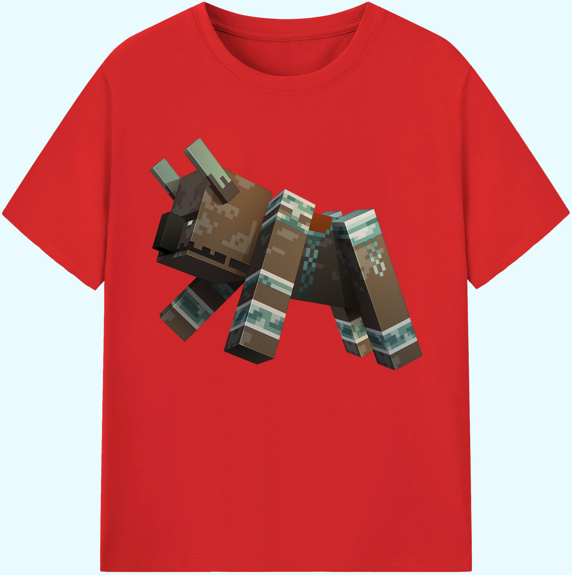 （画像用） マインクラフト ブロックの世界 Minecraft MC Block world 綿100％ メンズ半袖Tシャツ｜肌触りやわらか＆通気性