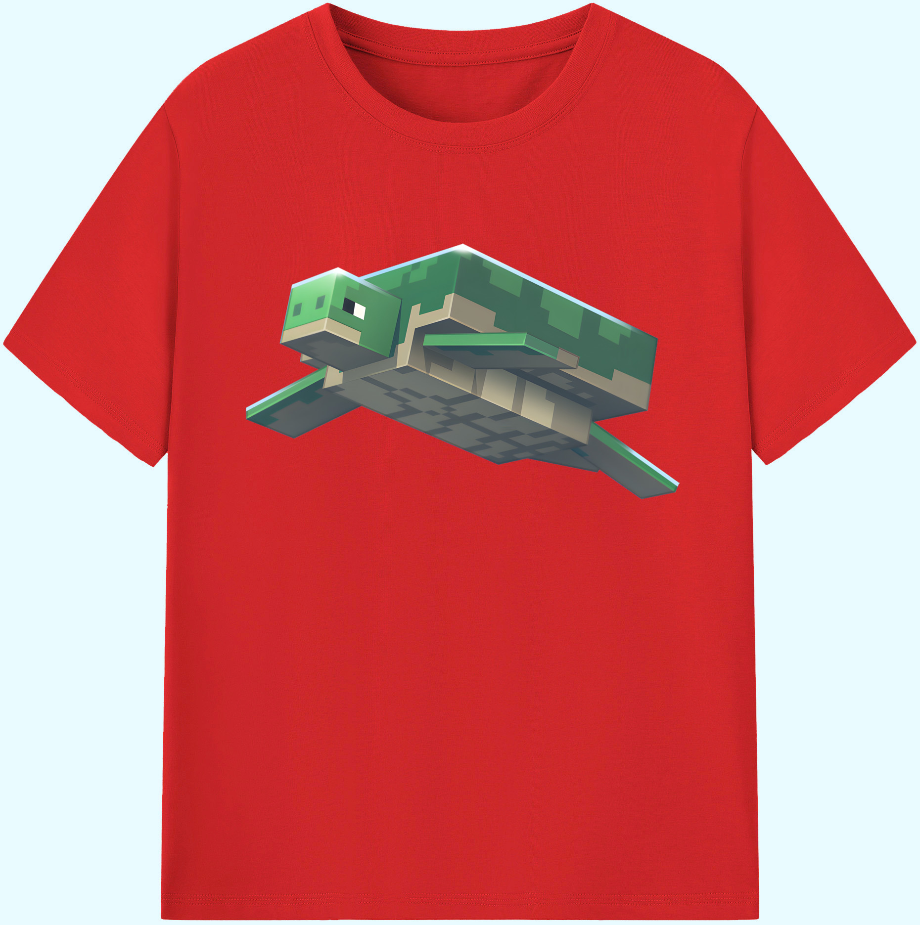 （画像用） マインクラフト ブロックの世界 Minecraft MC Block world 綿100％ メンズ半袖Tシャツ｜肌触りやわらか＆通気性