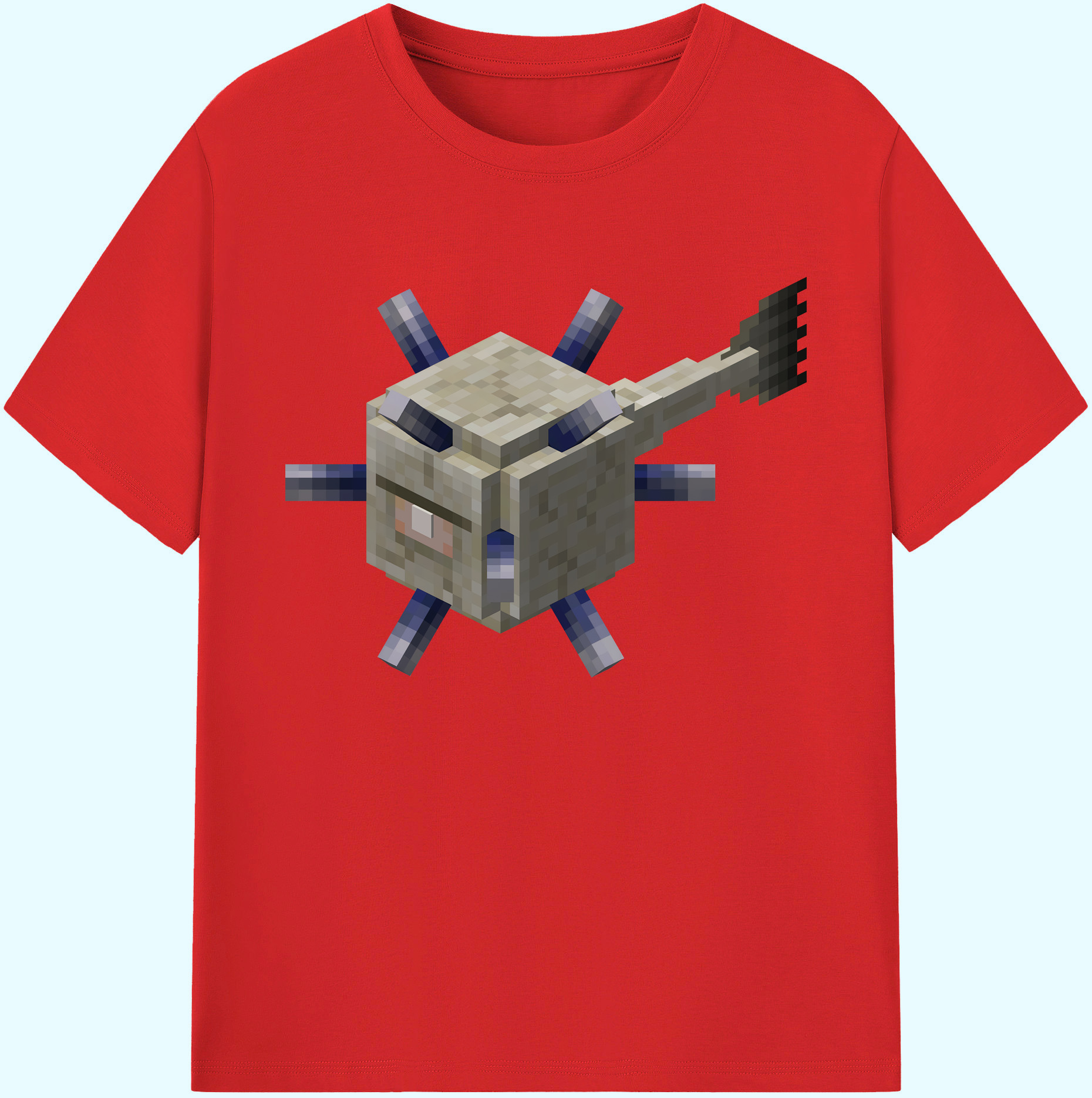 （画像用） マインクラフト ブロックの世界 Minecraft MC Block world 綿100％ メンズ半袖Tシャツ｜肌触りやわらか＆通気性