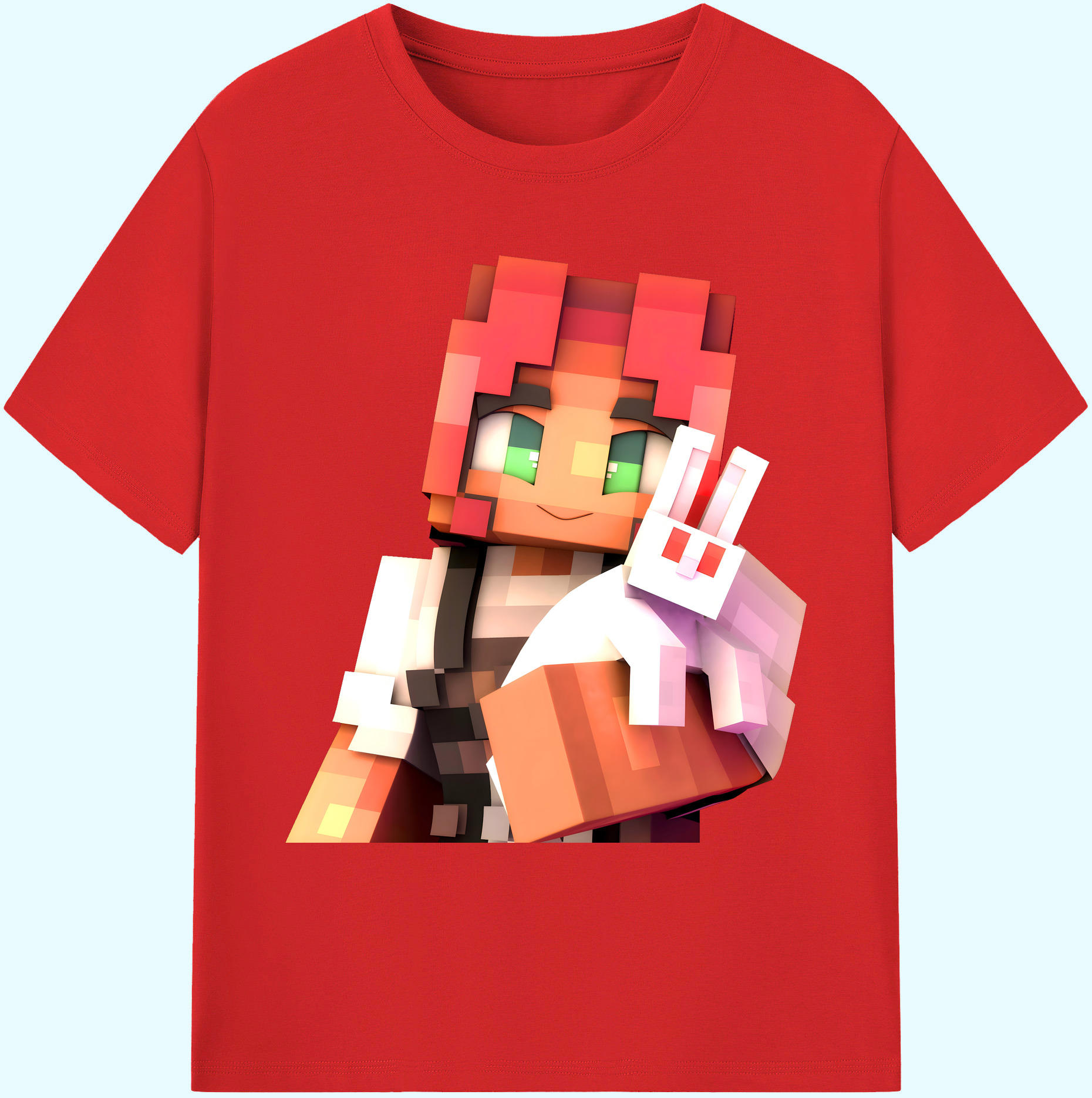 （画像用） マインクラフト ブロックの世界 Minecraft MC Block world 綿100％ メンズ半袖Tシャツ｜肌触りやわらか＆通気性