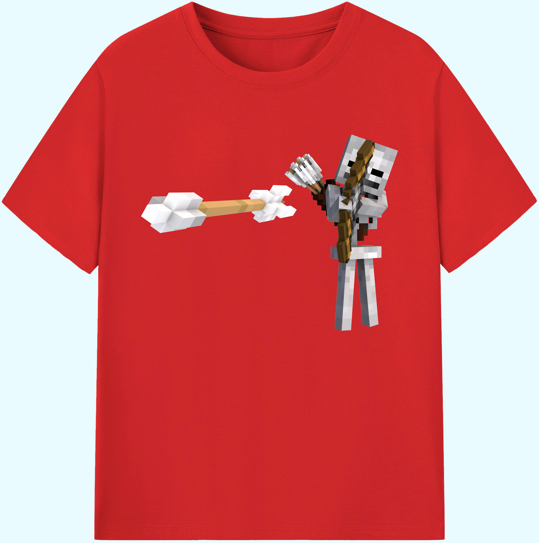 （画像用） マインクラフト ブロックの世界 Minecraft MC Block world 綿100％ メンズ半袖Tシャツ｜肌触りやわらか＆通気性