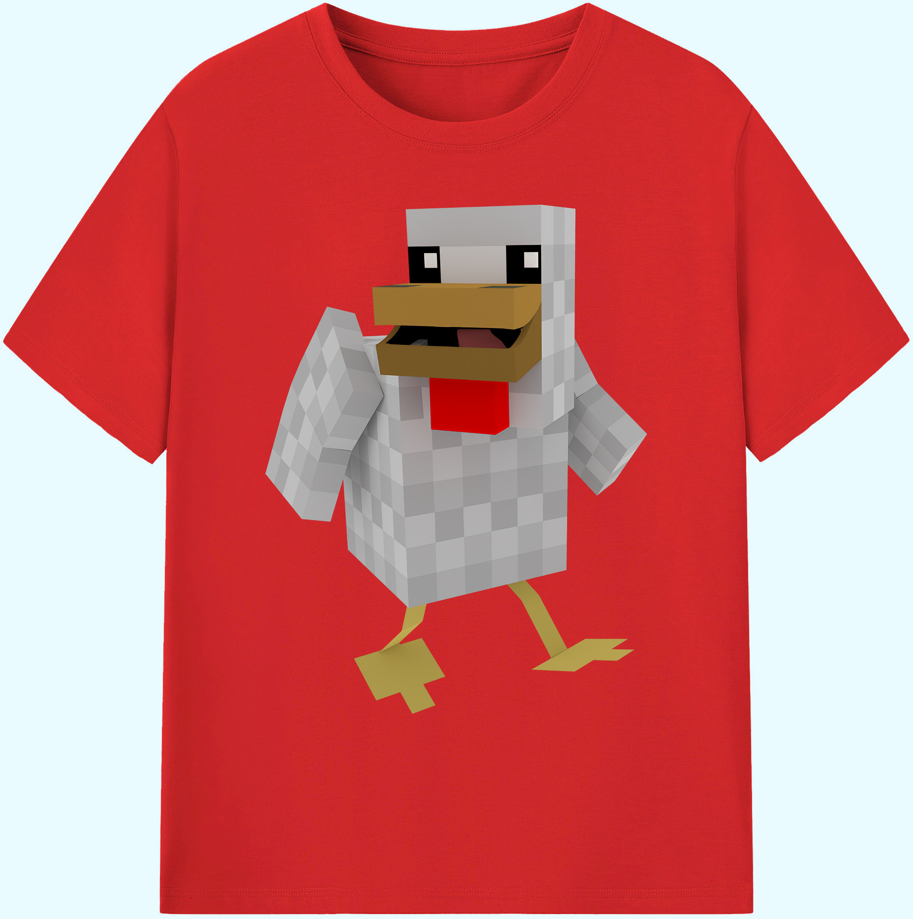 （画像用） マインクラフト ブロックの世界 Minecraft MC Block world 綿100％ メンズ半袖Tシャツ｜肌触りやわらか＆通気性