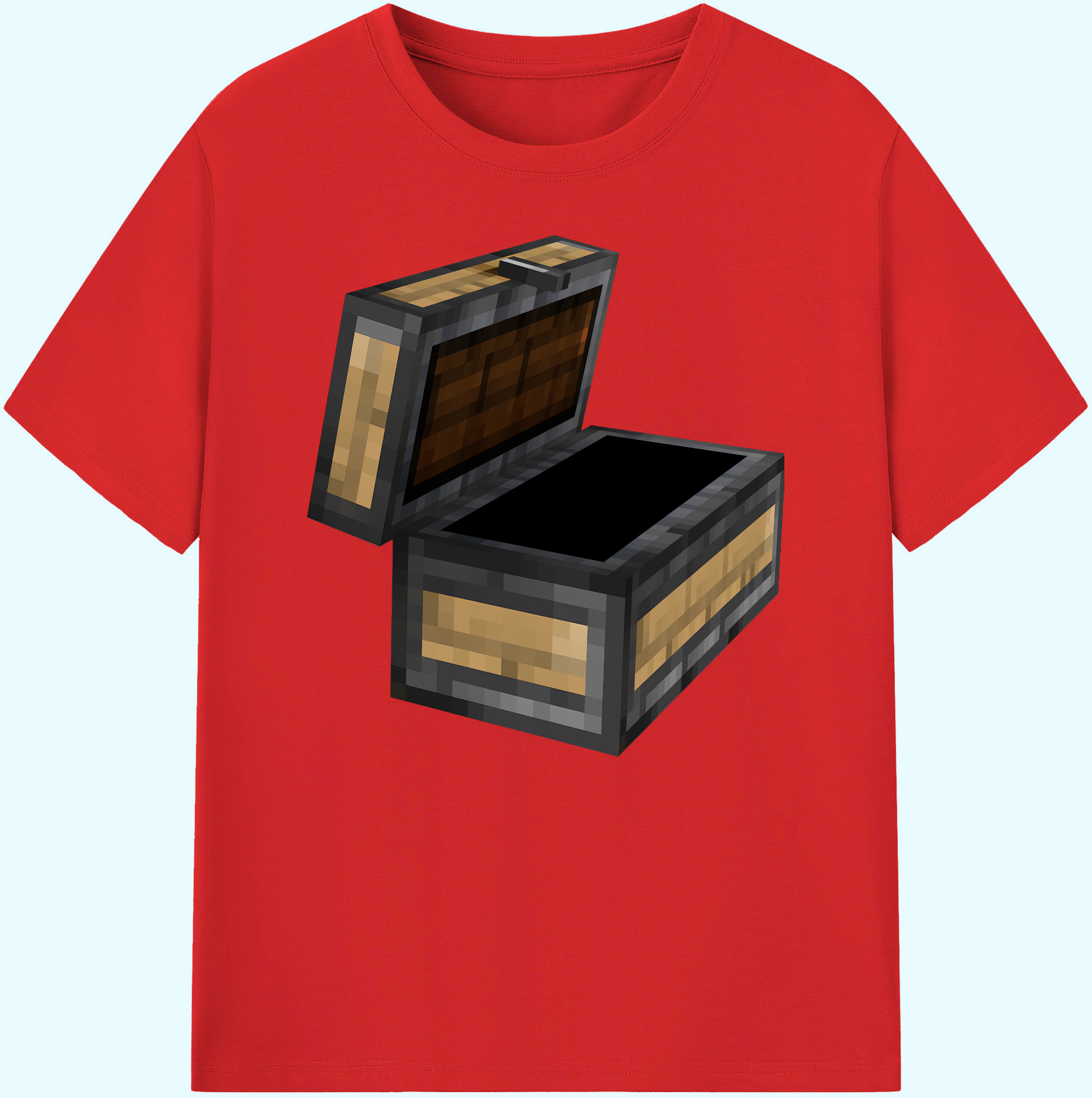（画像用） マインクラフト ブロックの世界 Minecraft MC Block world 綿100％ メンズ半袖Tシャツ｜肌触りやわらか＆通気性