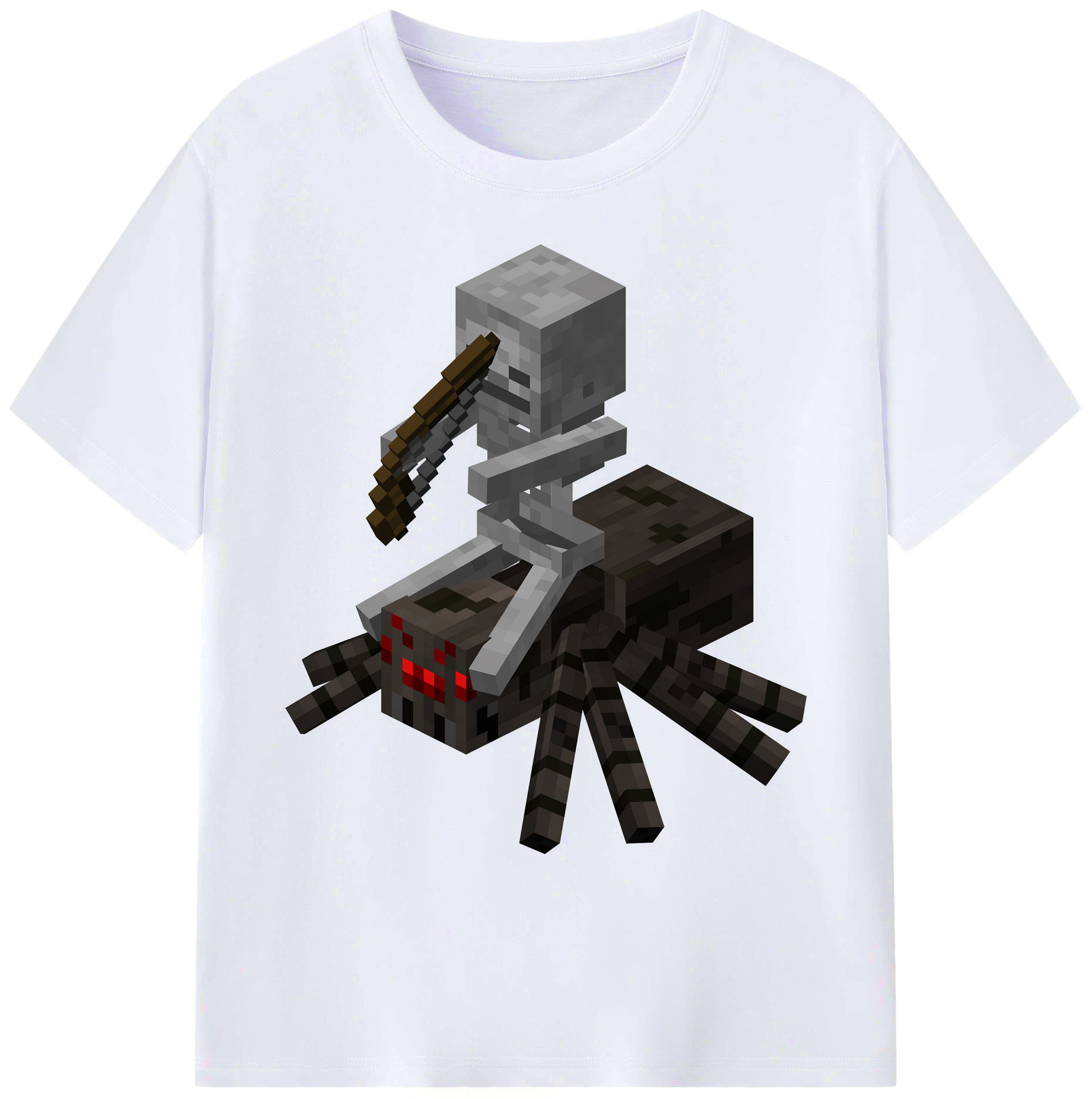 （画像用） マインクラフト ブロックの世界 Minecraft MC Block world 綿100％ メンズ半袖Tシャツ｜肌触りやわらか＆通気性