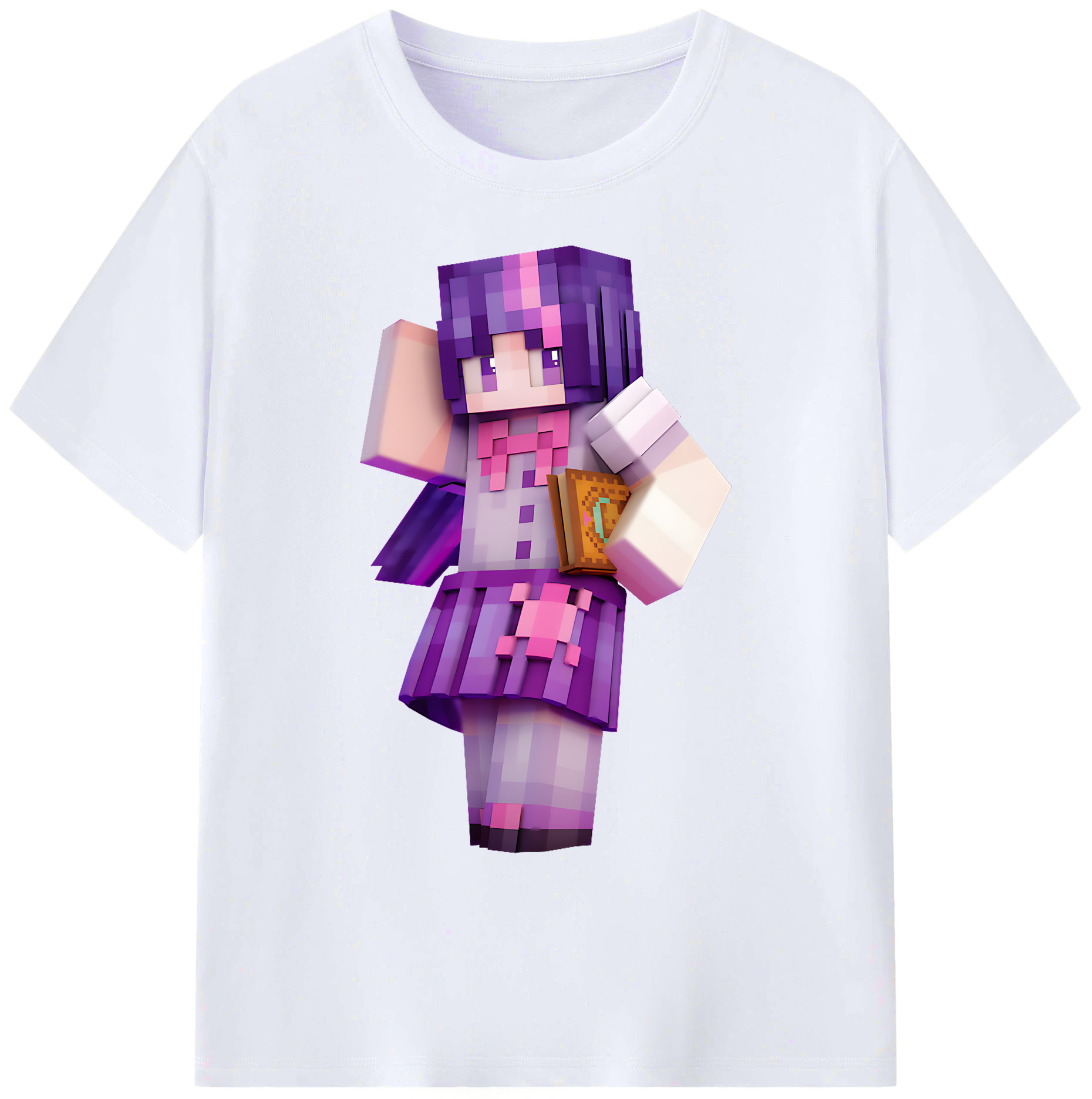 （画像用） マインクラフト ブロックの世界 Minecraft MC Block world 綿100％ メンズ半袖Tシャツ｜肌触りやわらか＆通気性