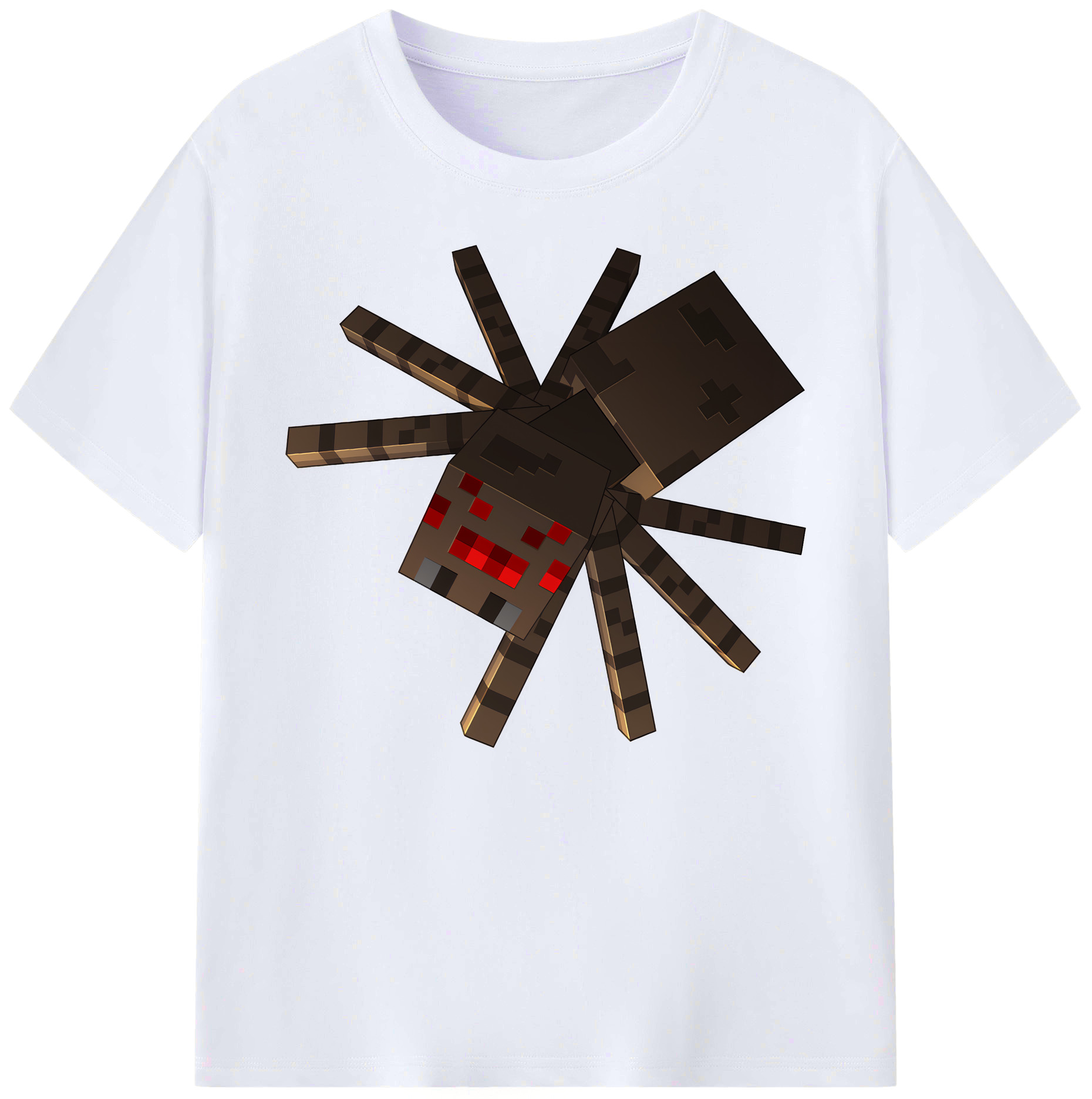 （画像用） マインクラフト ブロックの世界 Minecraft MC Block world 綿100％ メンズ半袖Tシャツ｜肌触りやわらか＆通気性
