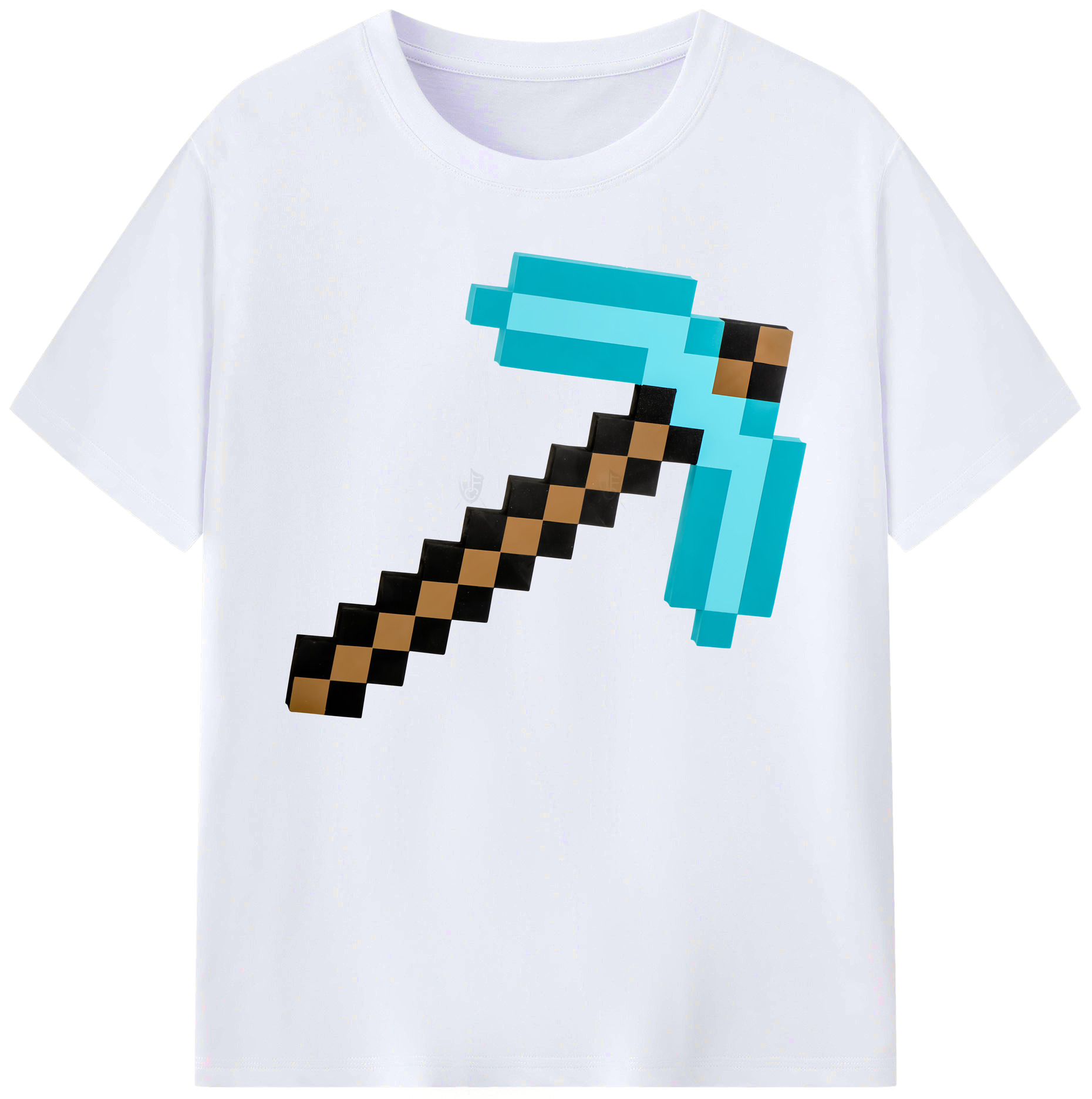 （画像用） マインクラフト ブロックの世界 Minecraft MC Block world 綿100％ メンズ半袖Tシャツ｜肌触りやわらか＆通気性