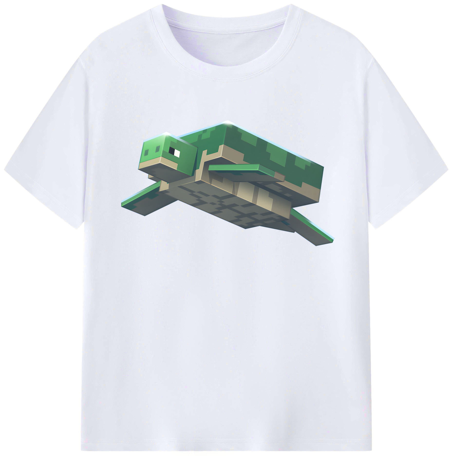 （画像用） マインクラフト ブロックの世界 Minecraft MC Block world 綿100％ メンズ半袖Tシャツ｜肌触りやわらか＆通気性