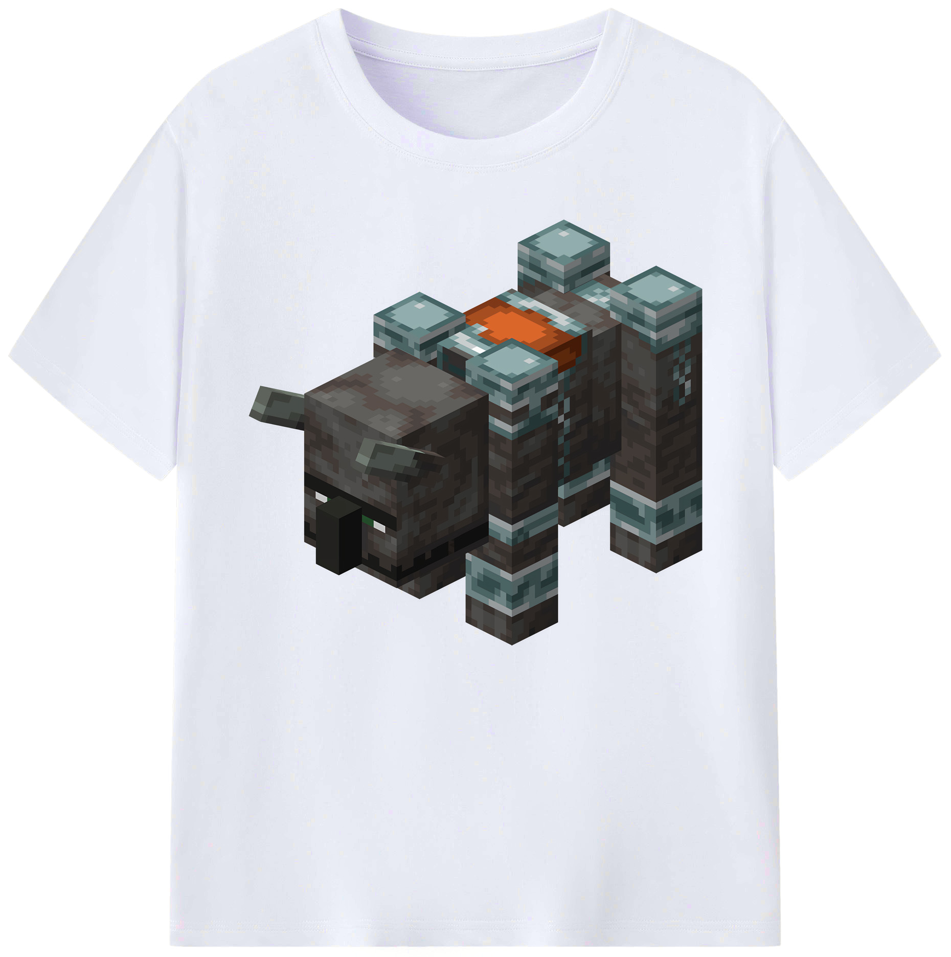 （画像用） マインクラフト ブロックの世界 Minecraft MC Block world 綿100％ メンズ半袖Tシャツ｜肌触りやわらか＆通気性